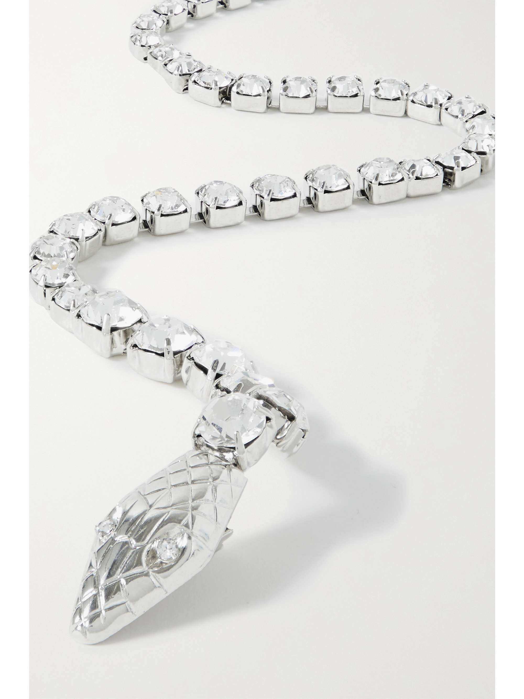 LELET NY Serpent Spine gold-tone crystal hair clip