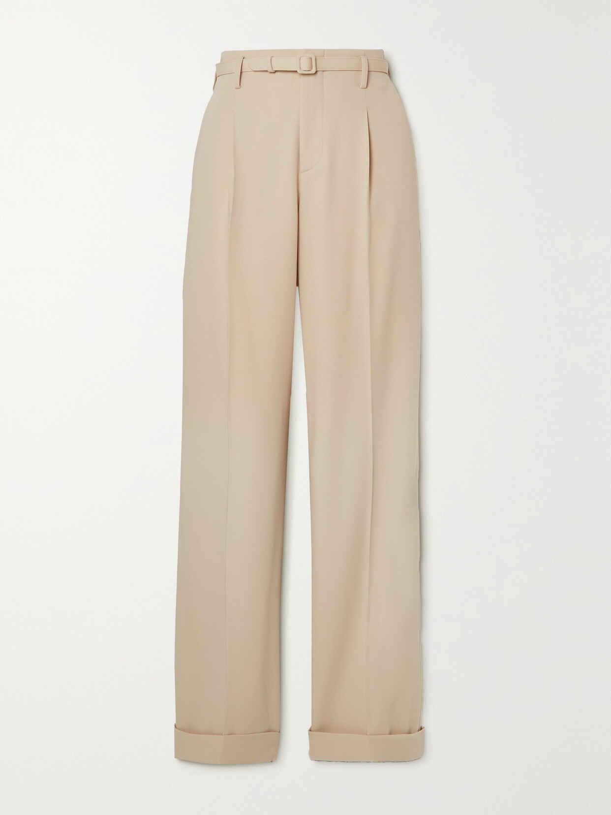 Ralph Lauren Collection - Acklie Pleated Wool-gabardine Wide-leg Pants - Neutrals