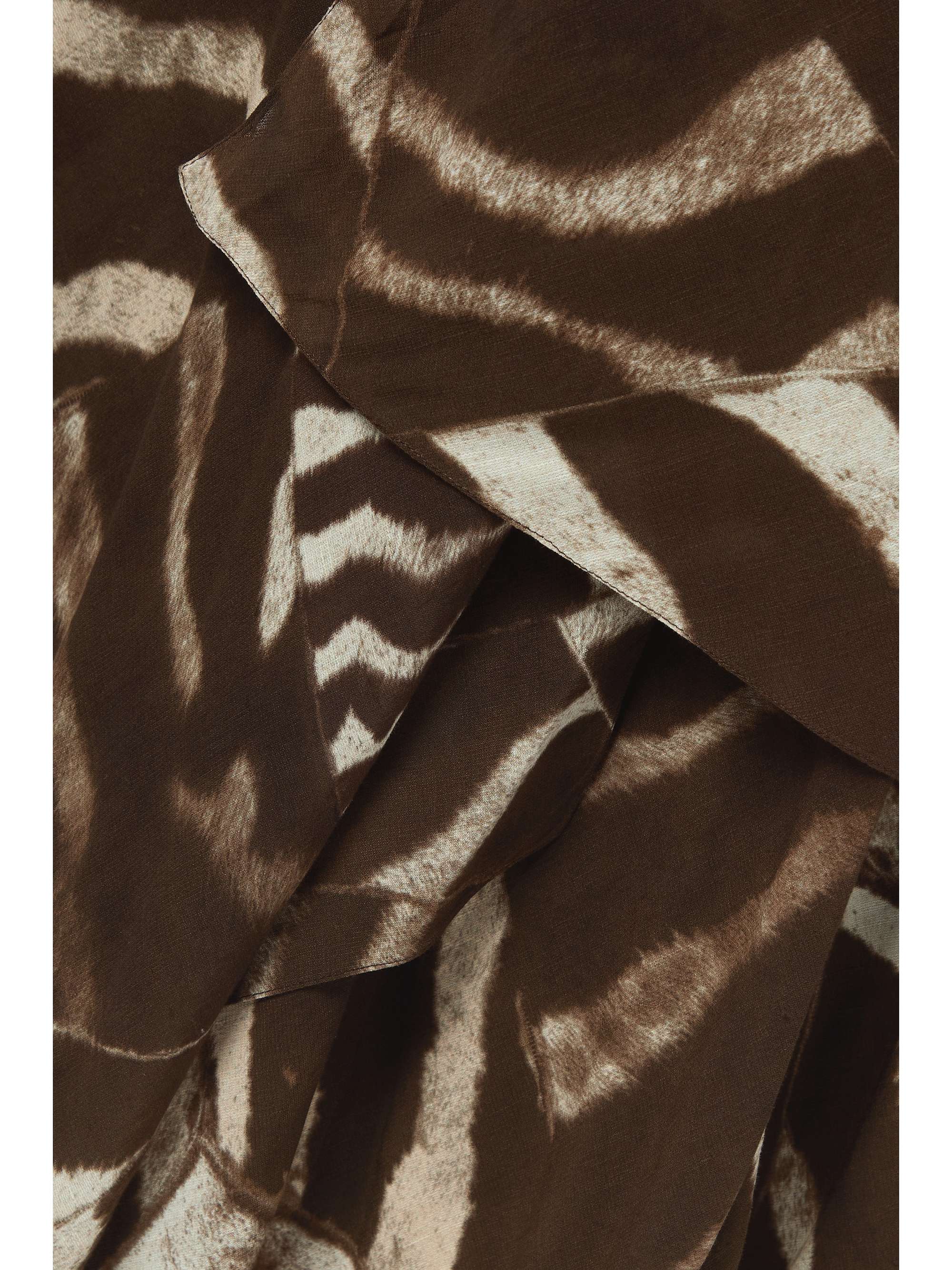 RALPH LAUREN COLLECTION Niccola zebraprint voile halterneck maxi dress