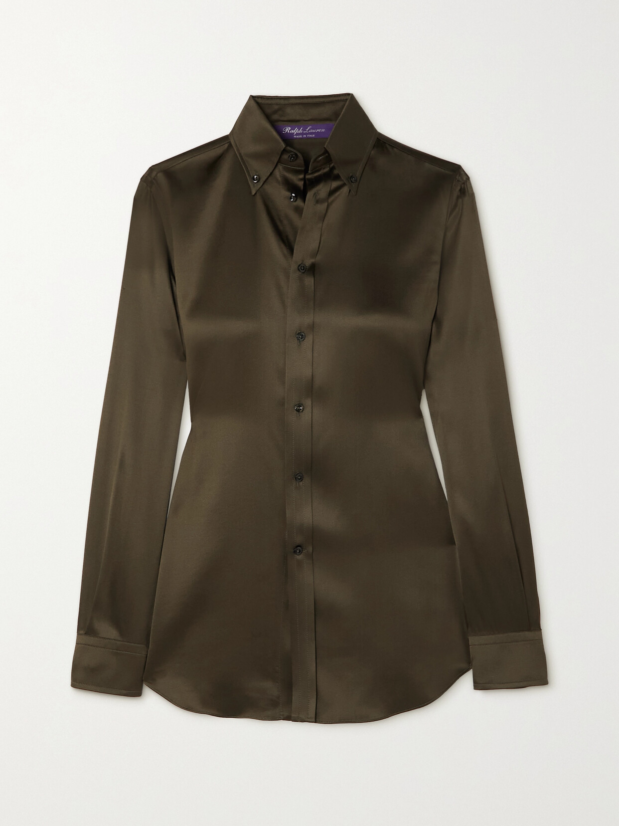 Ralph Lauren Collection - Stretch-silk Charmeuse Shirt - Green