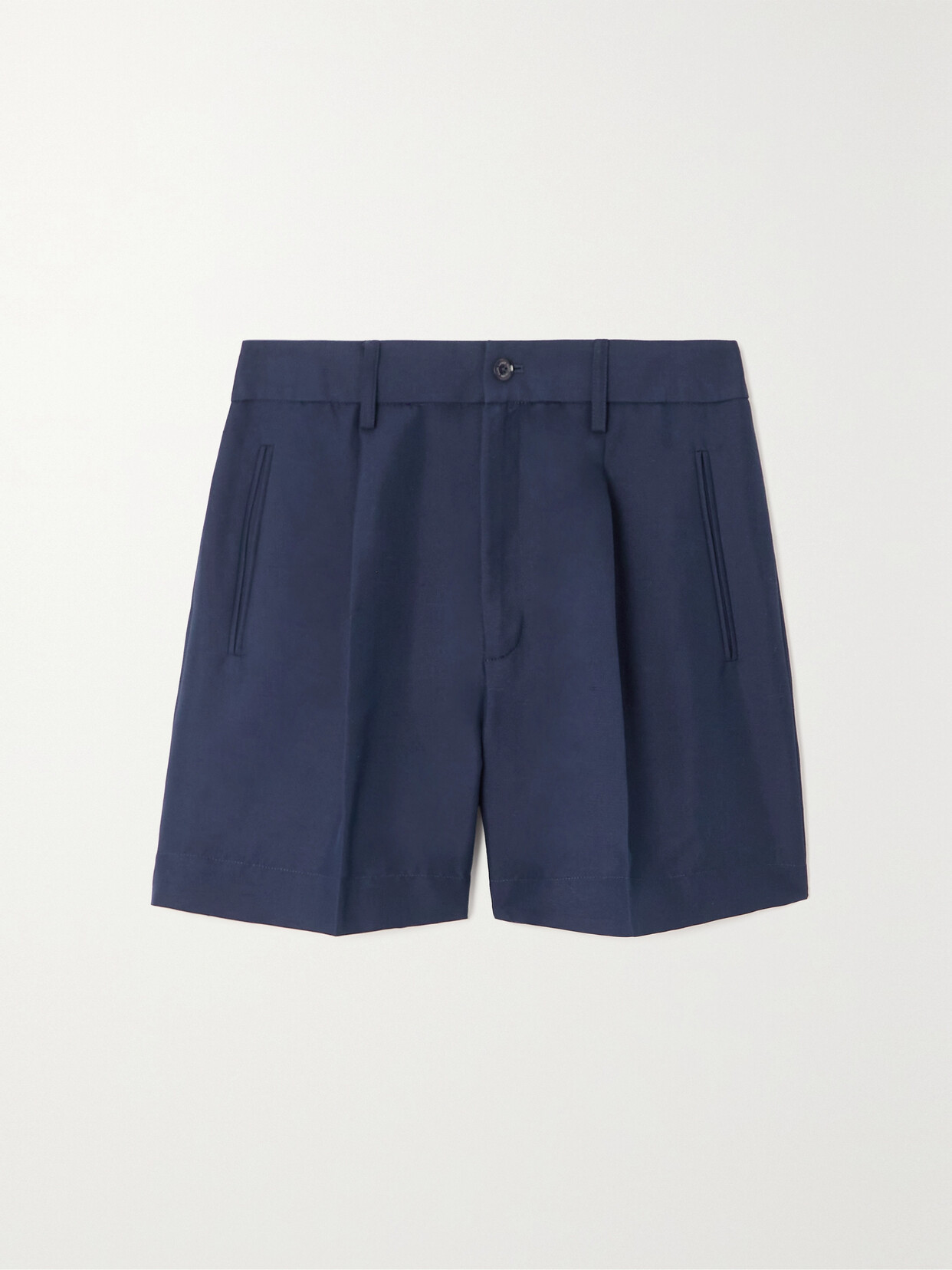 Ralph Lauren Collection - Tracy Pleated Silk Shorts - Blue