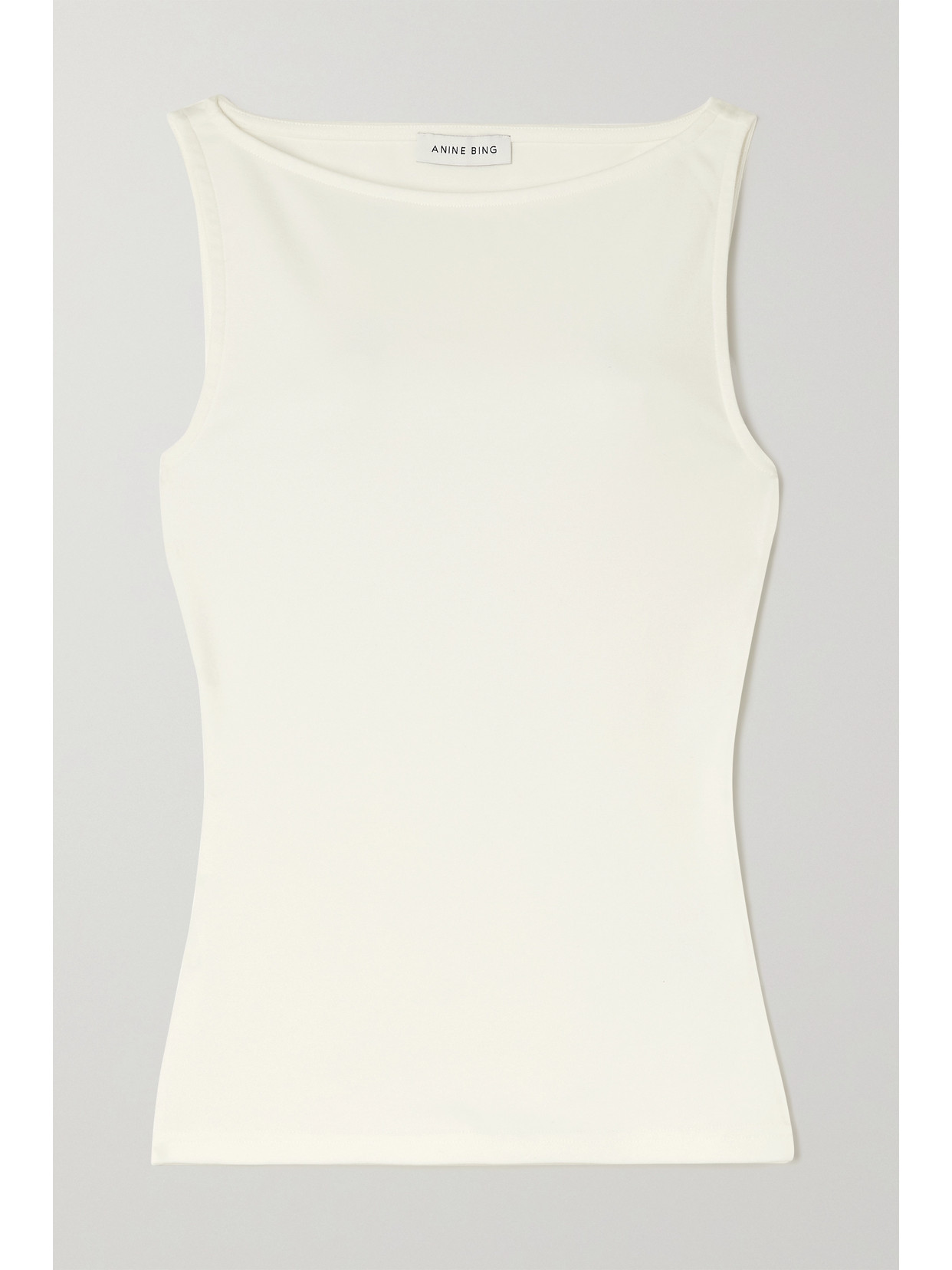 Anine Bing - Rue Stretch-cotton Jersey Tank - White