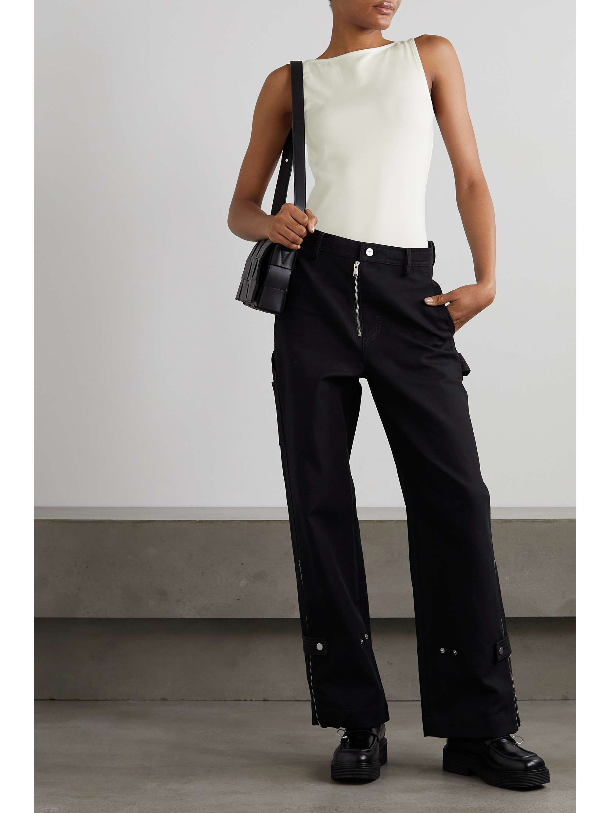 ANINE BING Rue stretch-cotton jersey tank