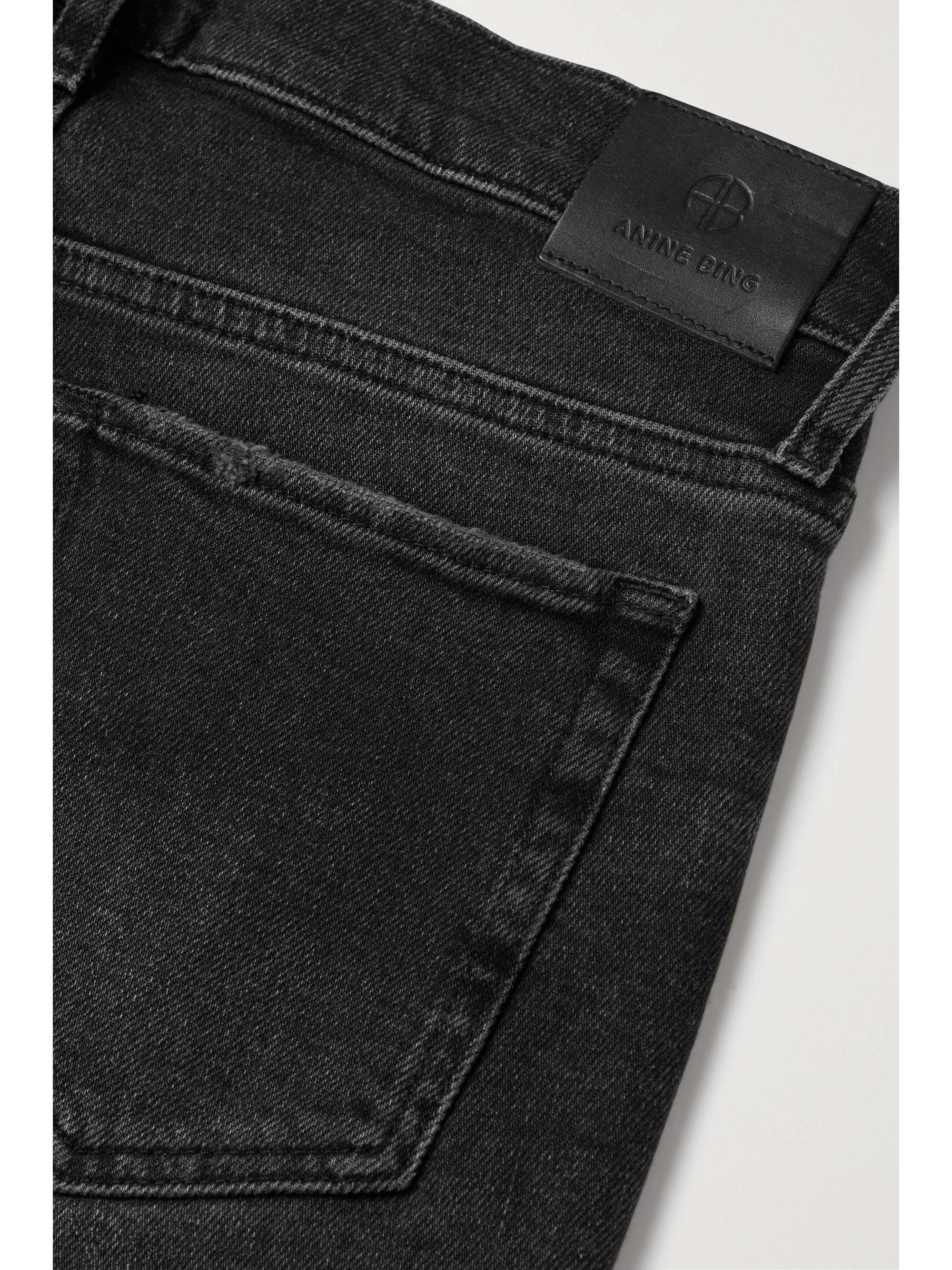 ANINE BING Tristen frayed high-rise bootcut jeans