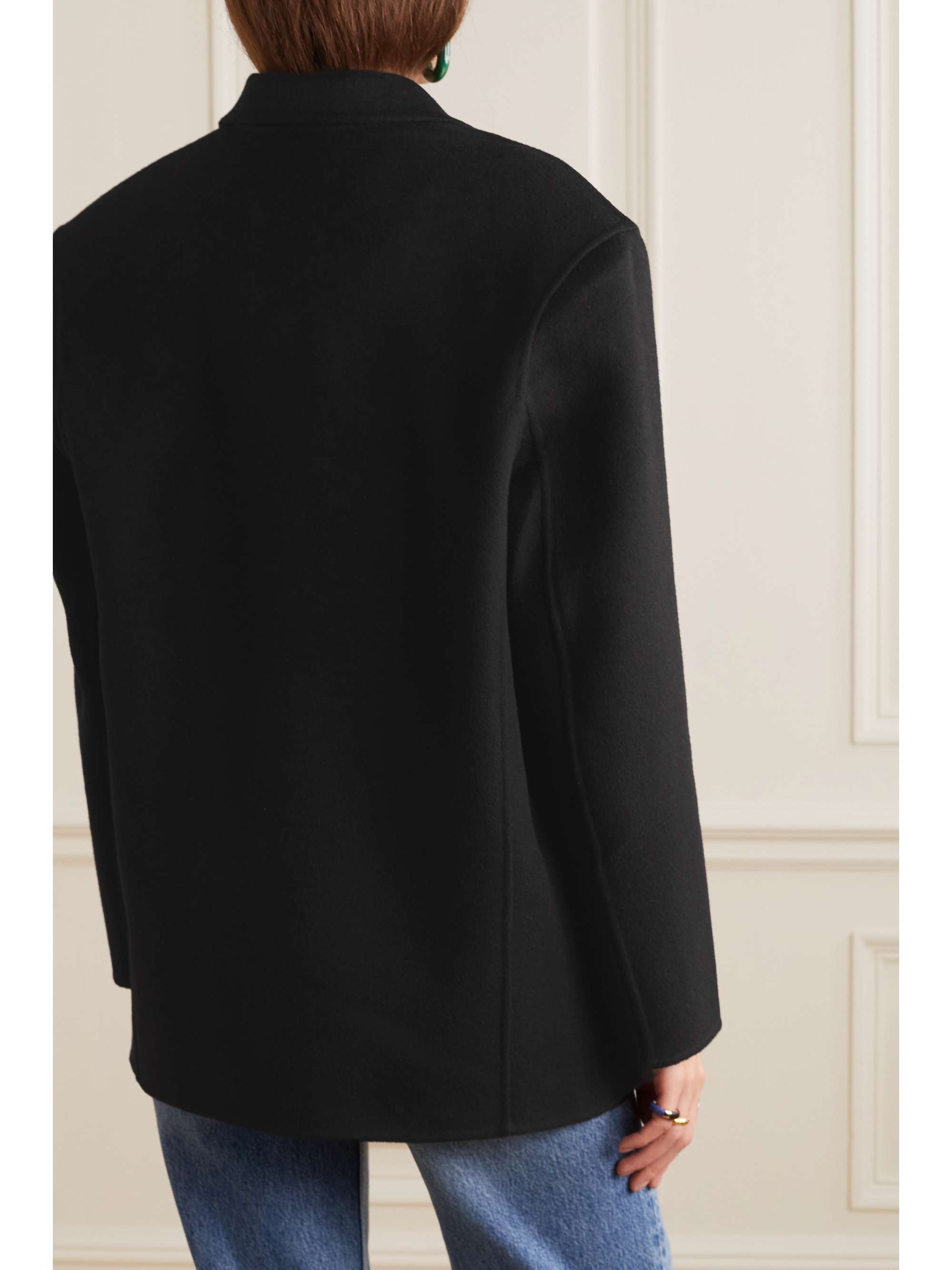 ANINE BING Quinn wool and cashmere-blend blazer