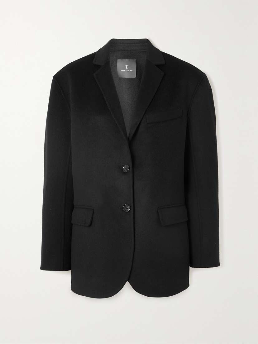 Anine Bing Quinn Wool And Cashmere-blend Blazer