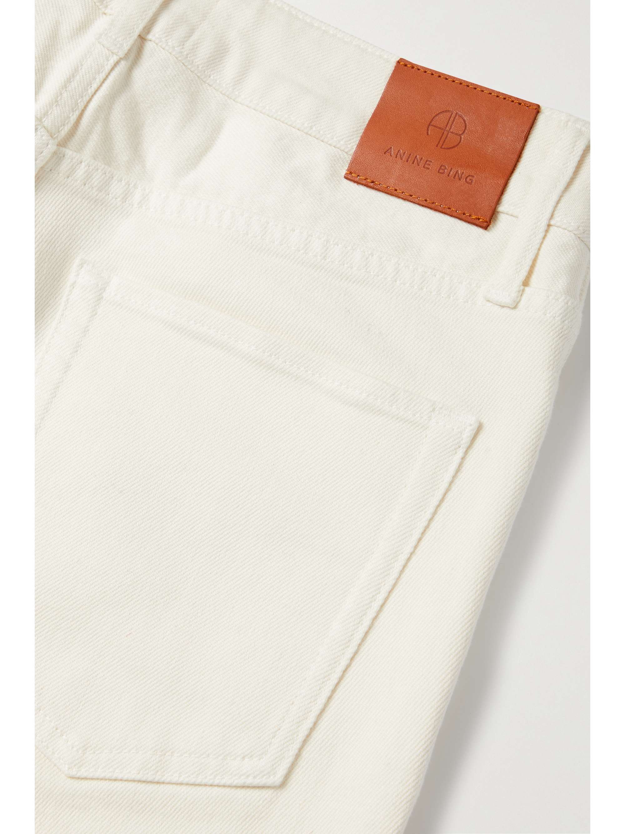 ANINE BING Roxanne frayed high-rise bootcut jeans