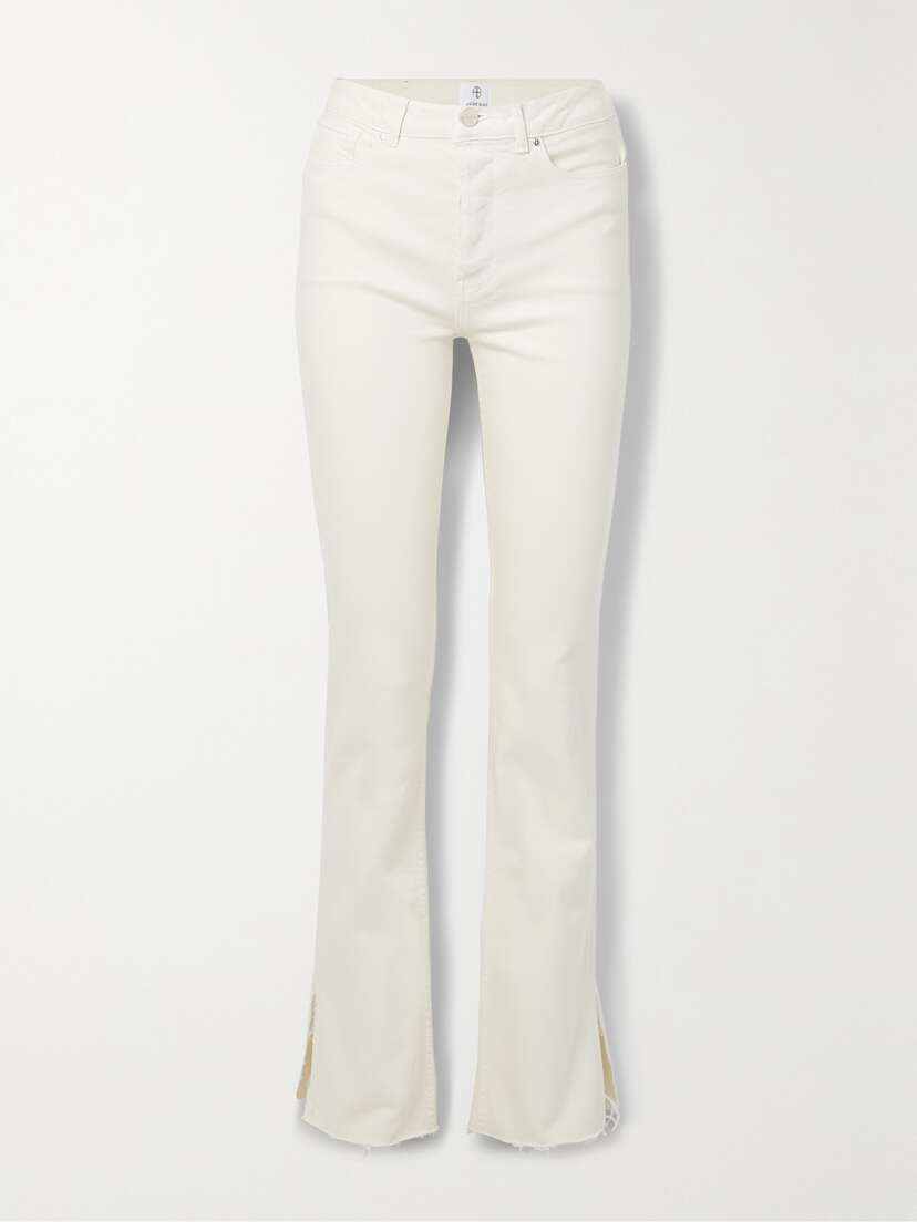 Anine Bing Roxanne Frayed High-rise Bootcut Jeans