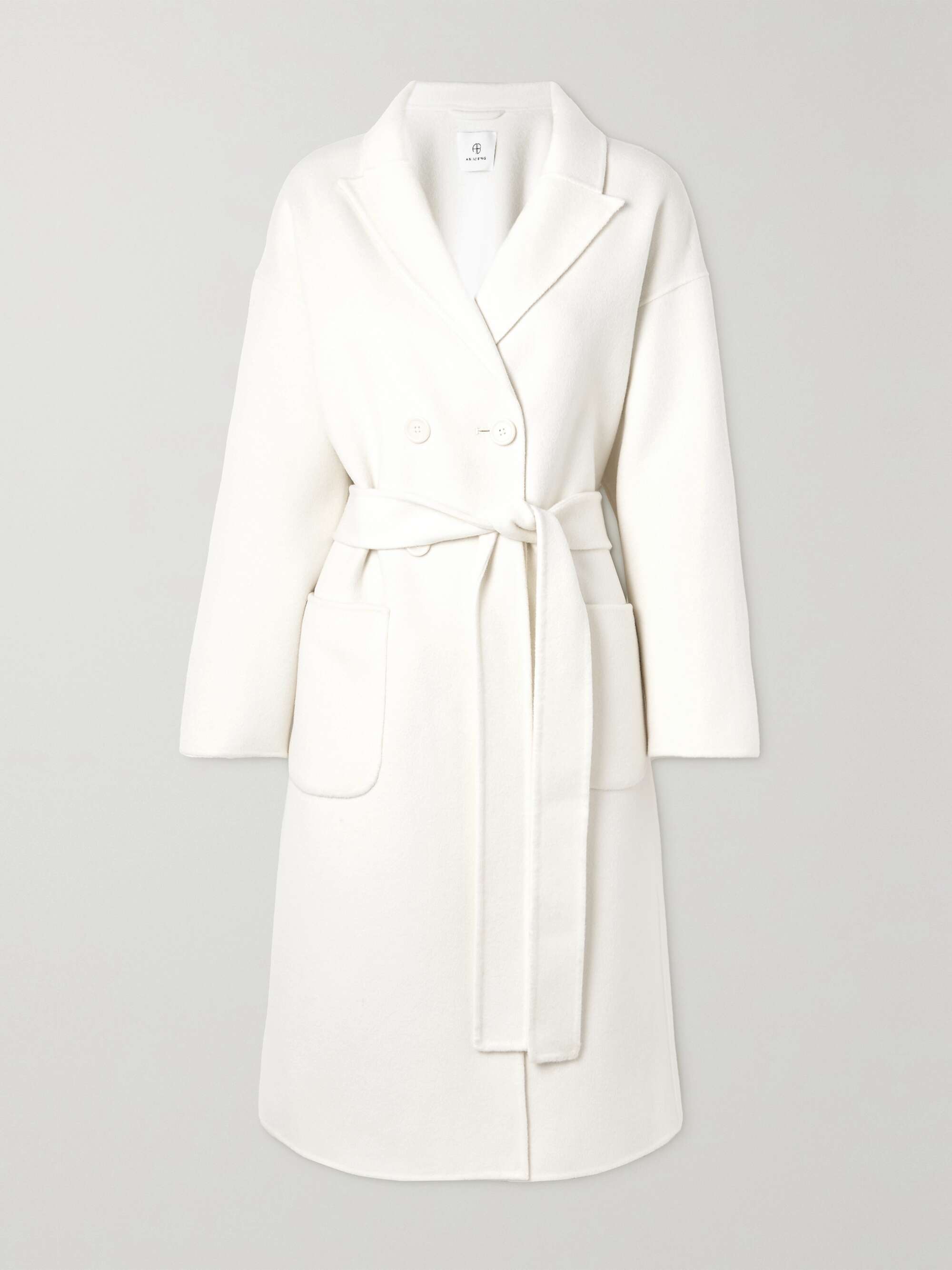 ANINE BING Dylan belted wool and cashmere-blend coat | NET-A-PORTER