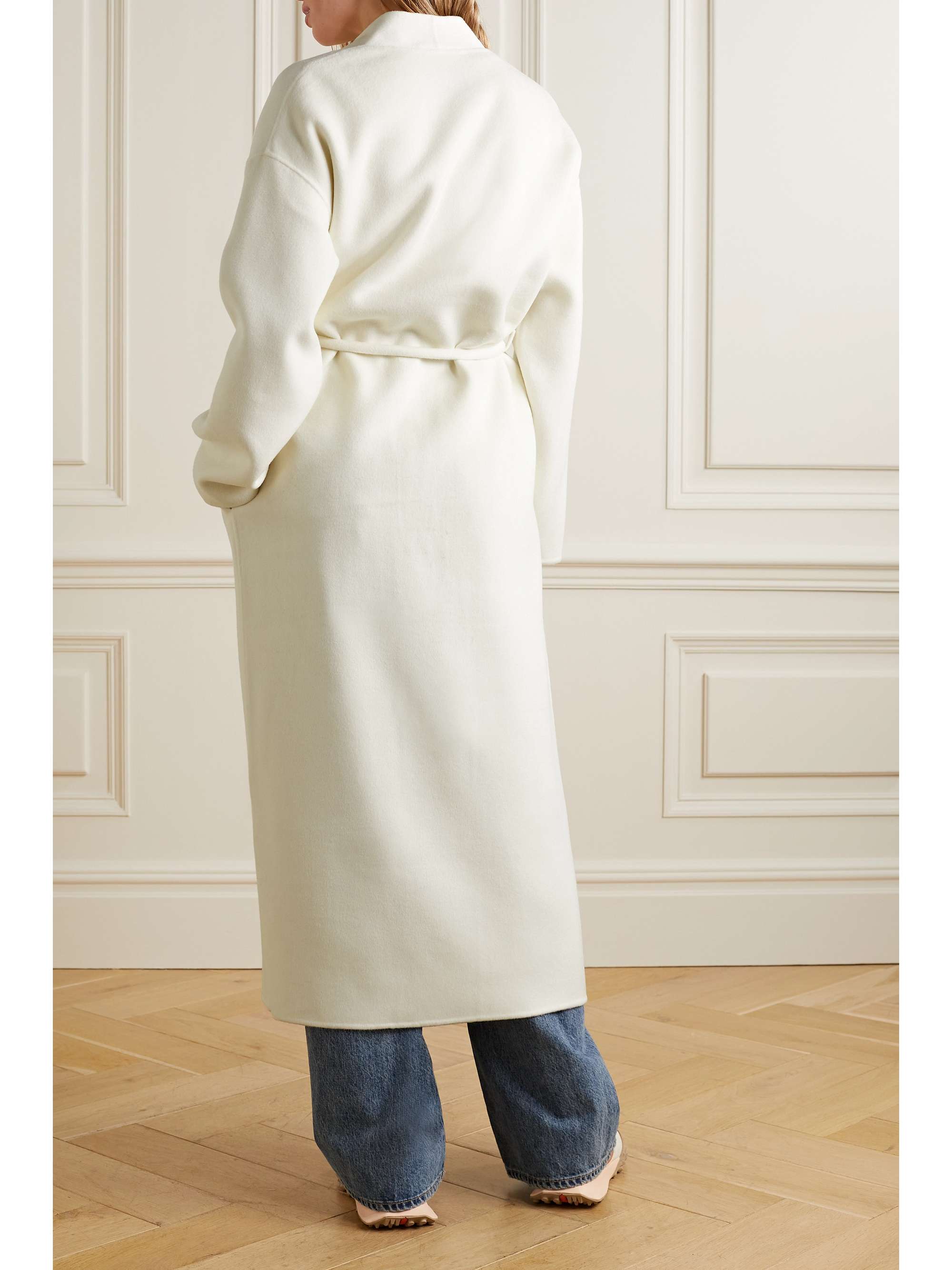 ANINE BING Hunter belted wool and cashmere-blend coat