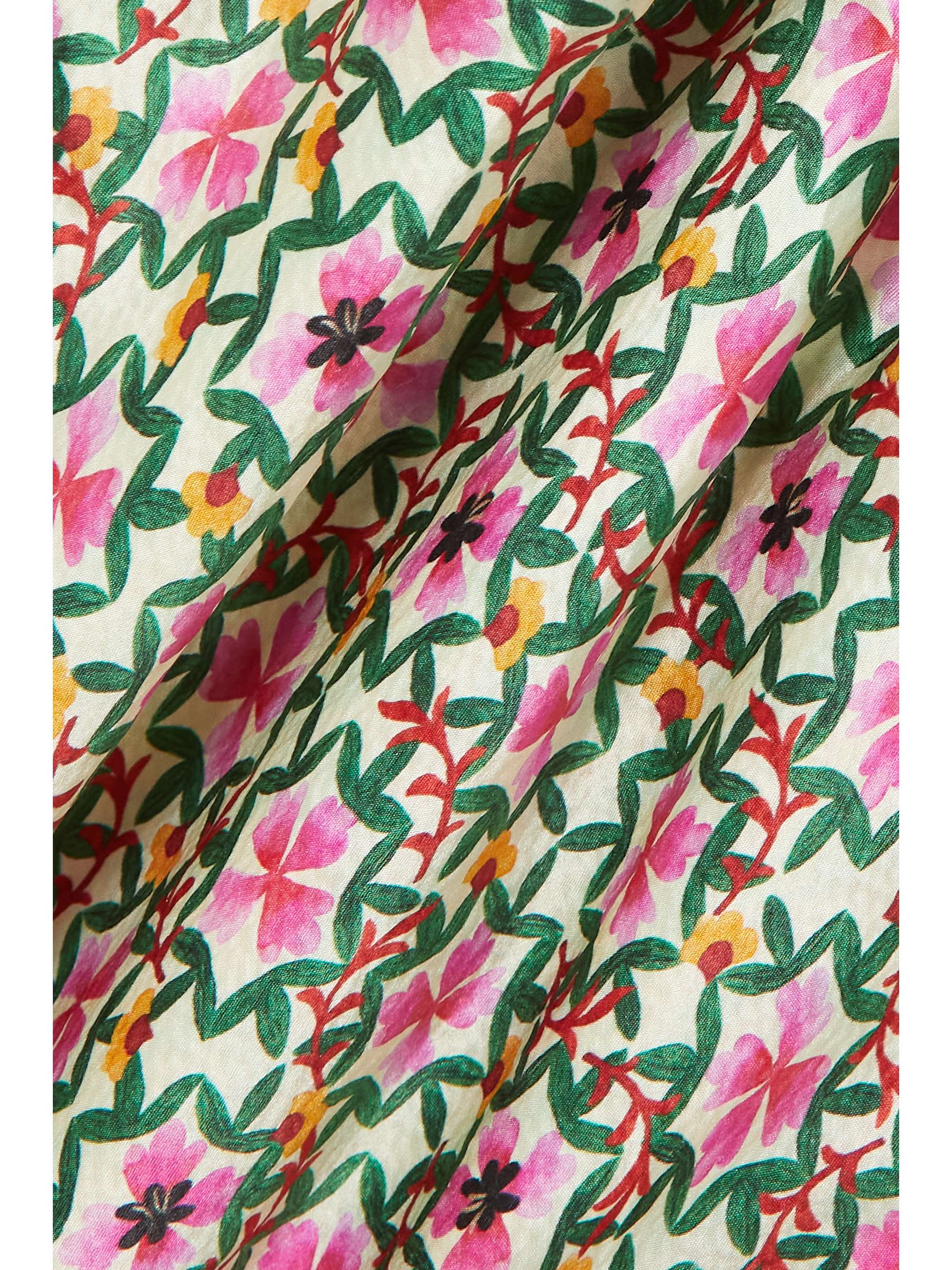 SALONI Michelle open-back floral-print satin-jacquard maxi dress