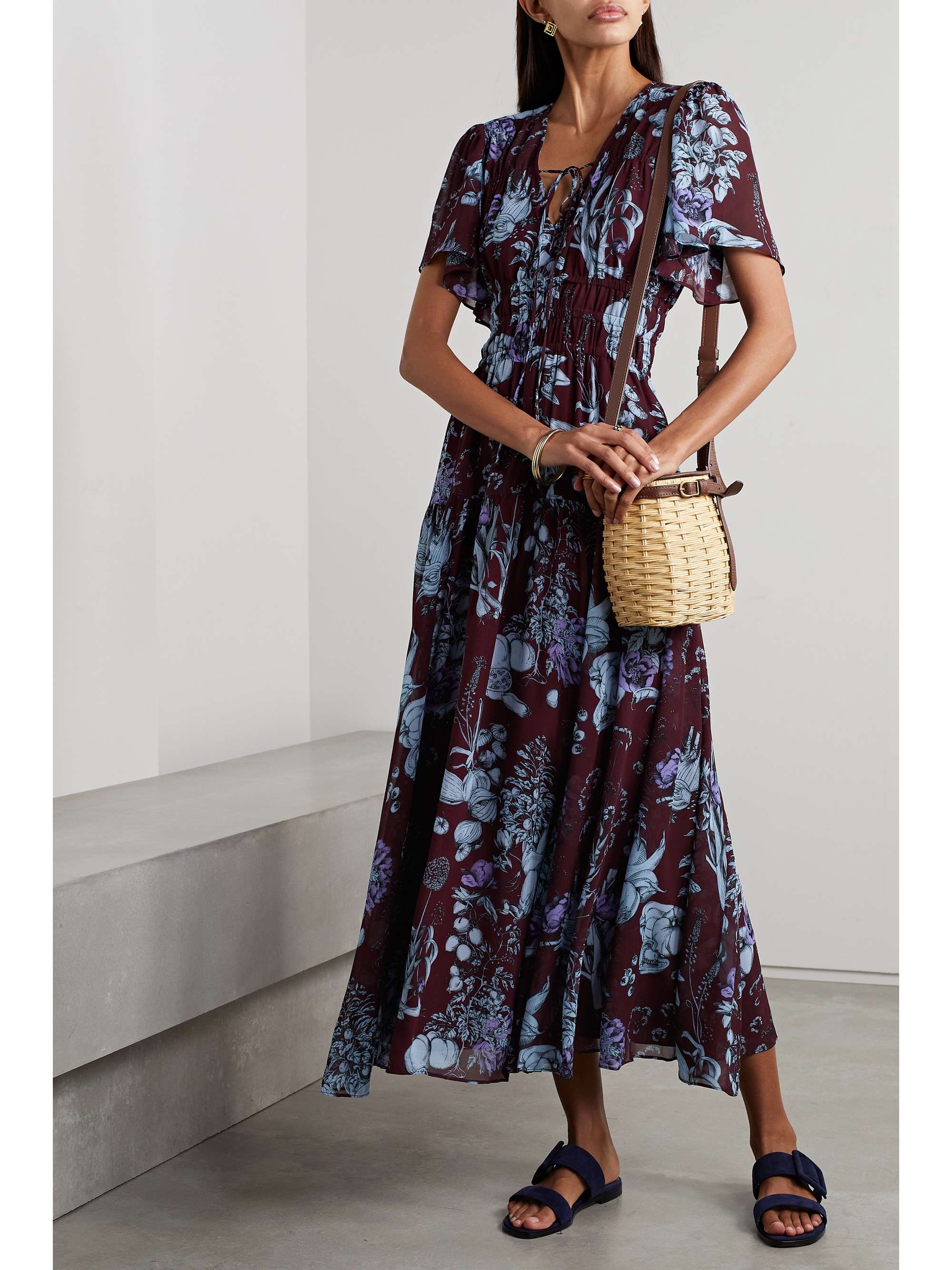 Printed Chiffon Dress
