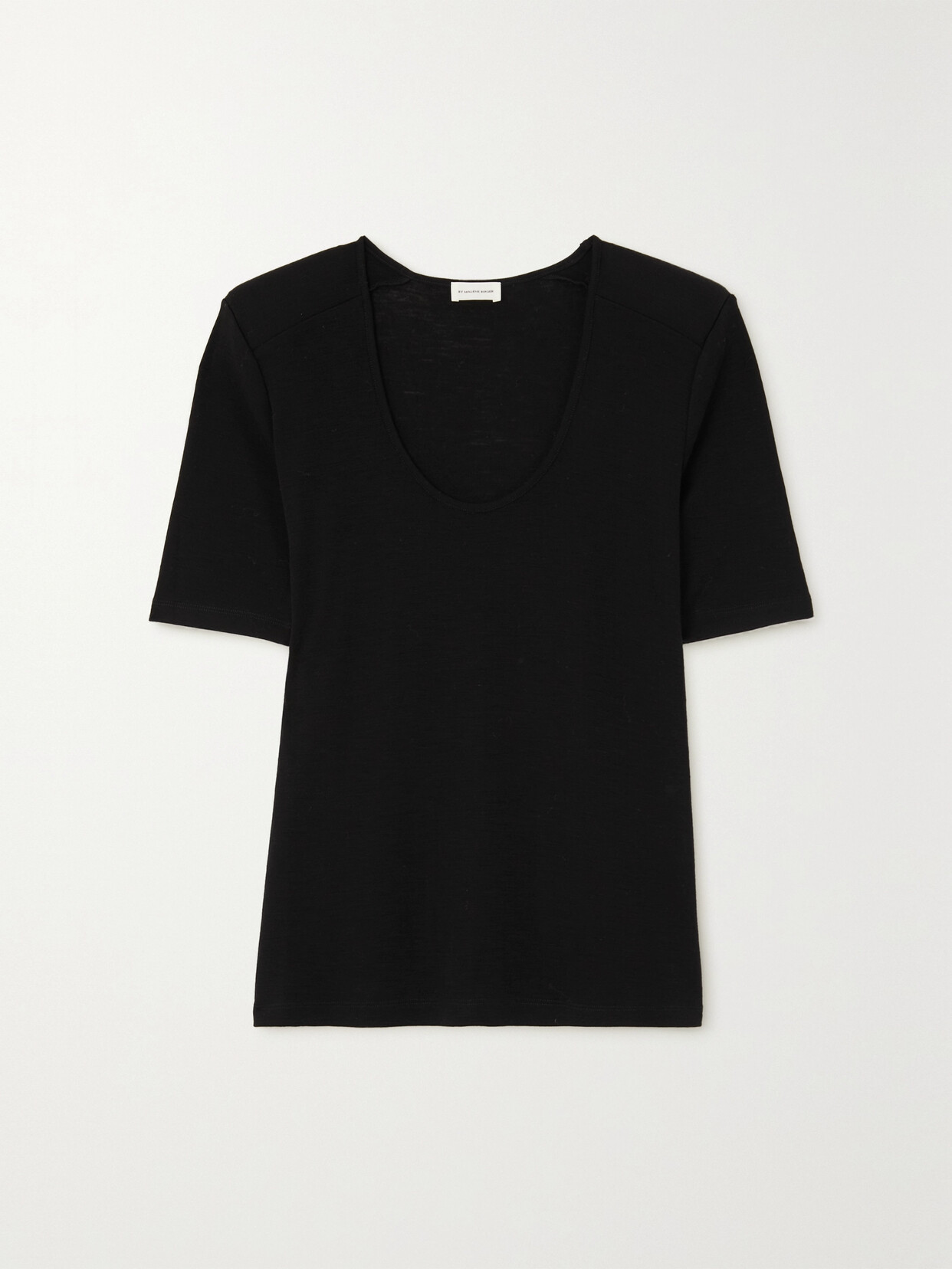 By Malene Birger - Cedina Merino Wool T-shirt - Black