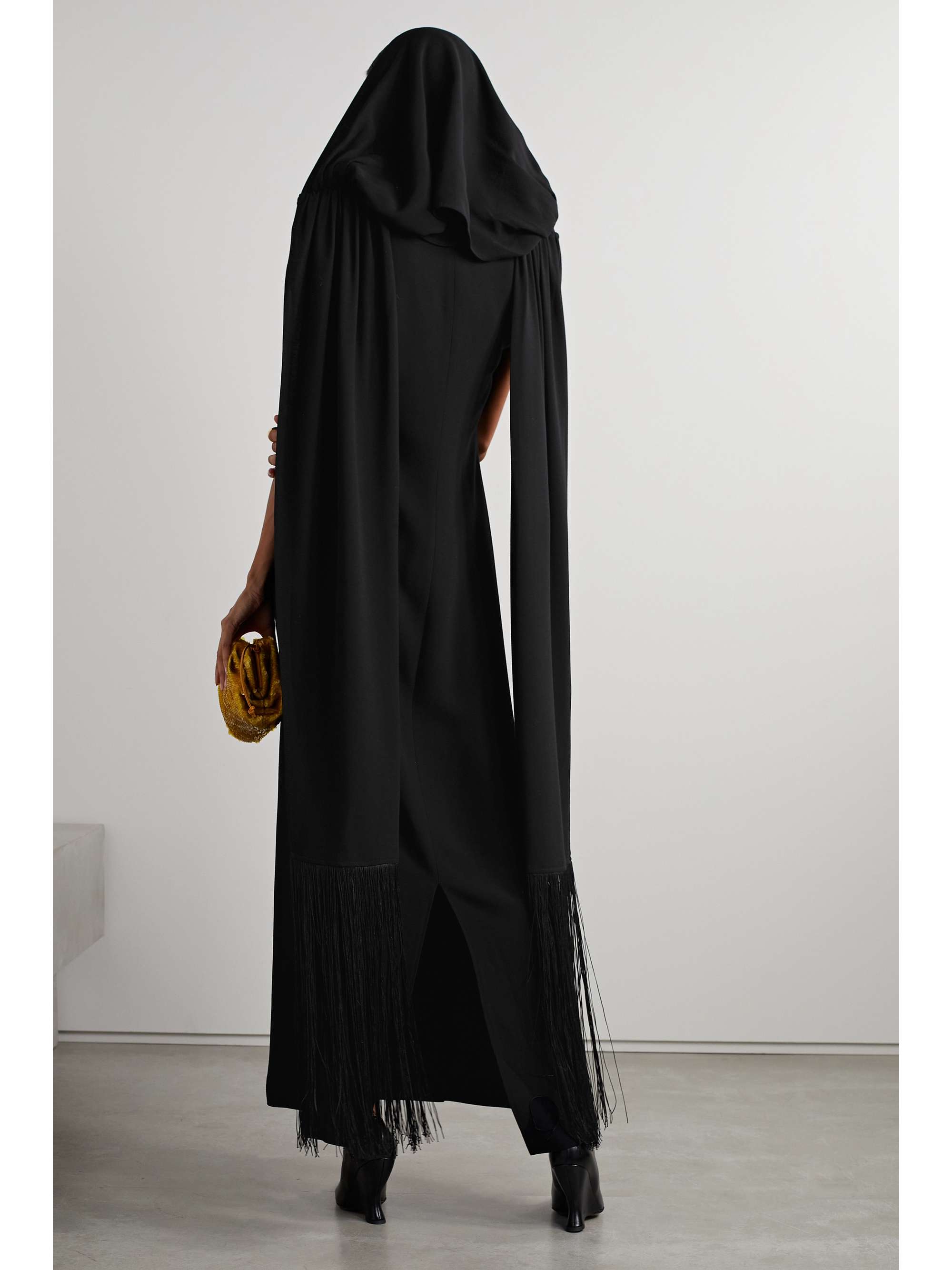 BY MALENE BIRGER 크레시다 드레이프 프린지 크레이프 맥시 드레스