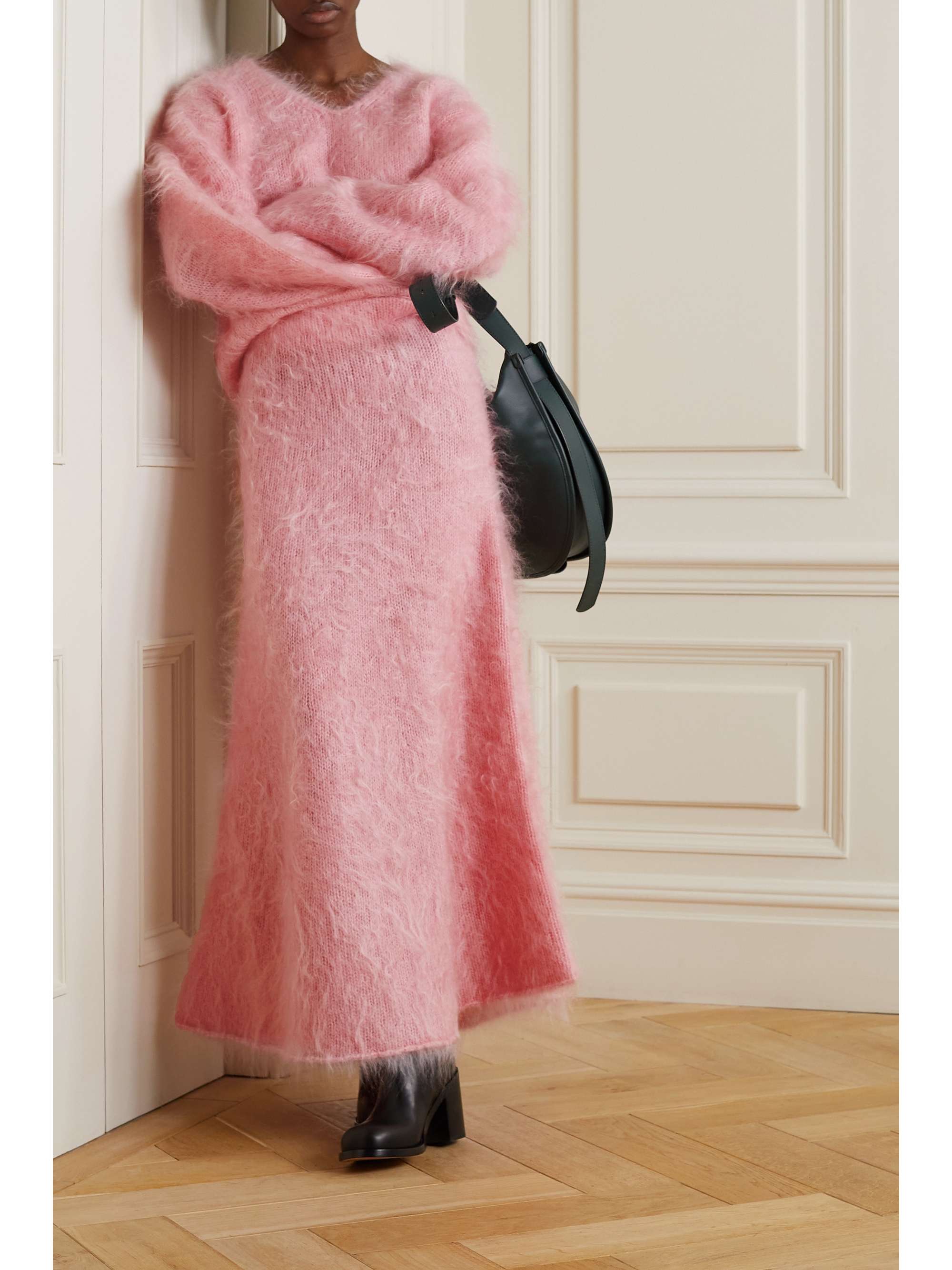 BY MALENE BIRGER mohair-blend midi skirt | NET-A-PORTER