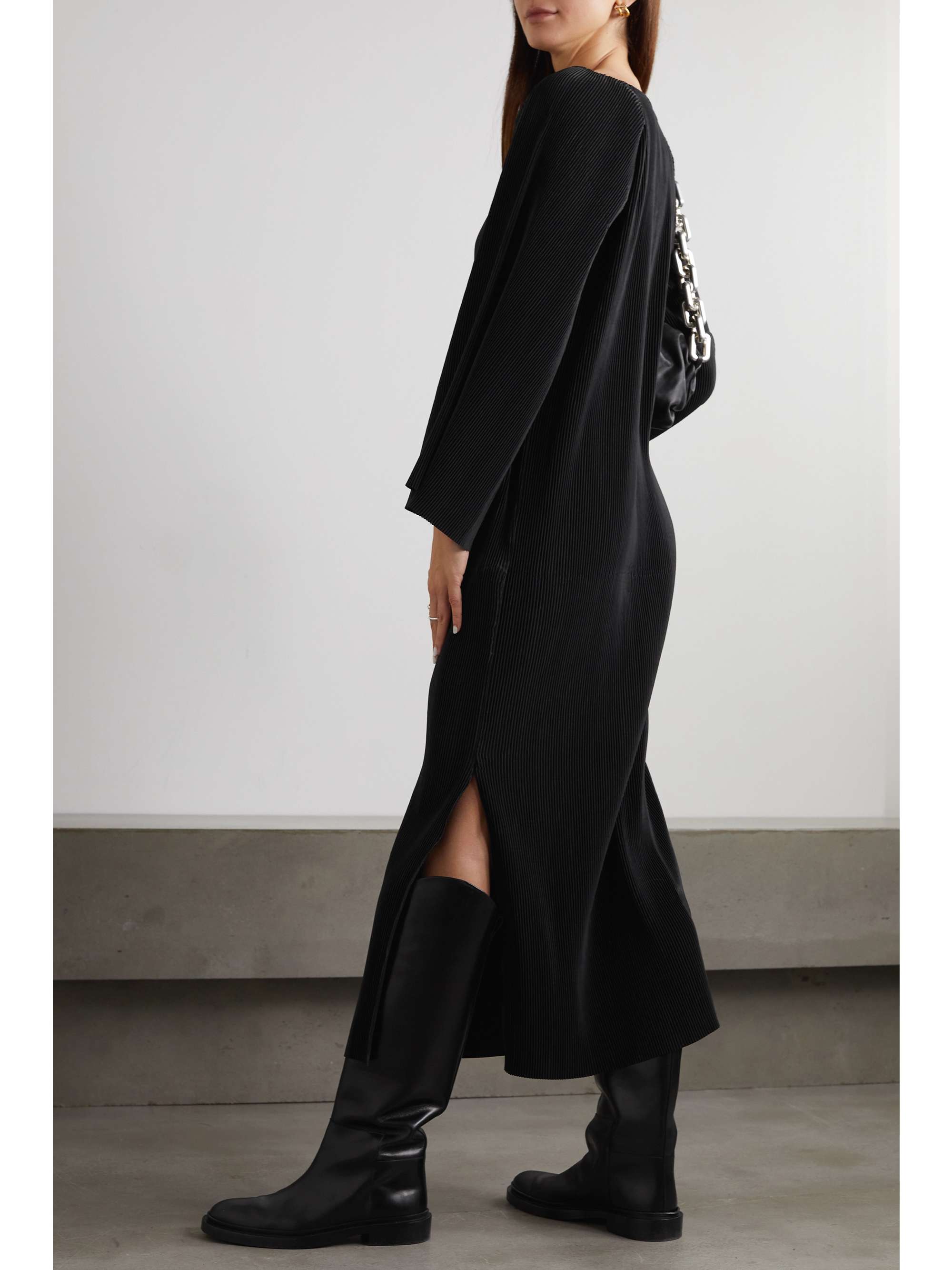 BY MALENE BIRGER Viella recycled plissé-crepe maxi dress