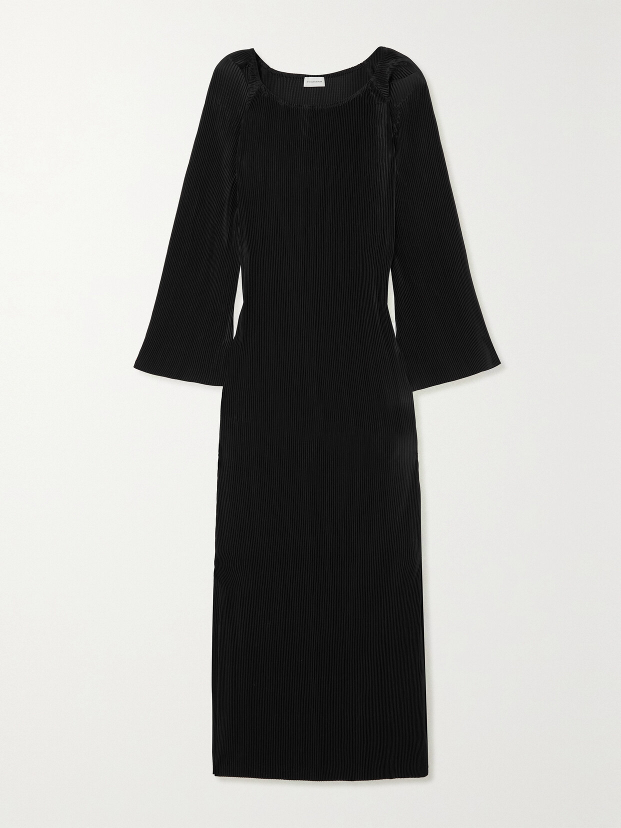 By Malene Birger - Viella Recycled Plissé-crepe Maxi Dress - Black