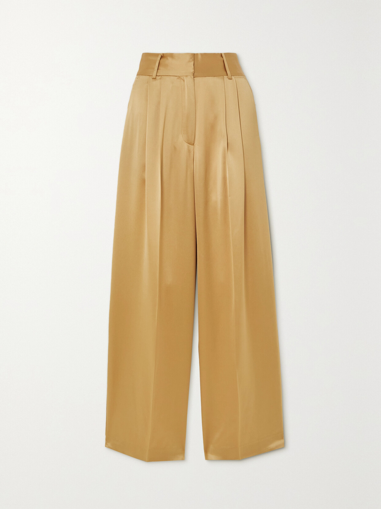 By Malene Birger - Fallapella Satin Wide-leg Pants - Brown