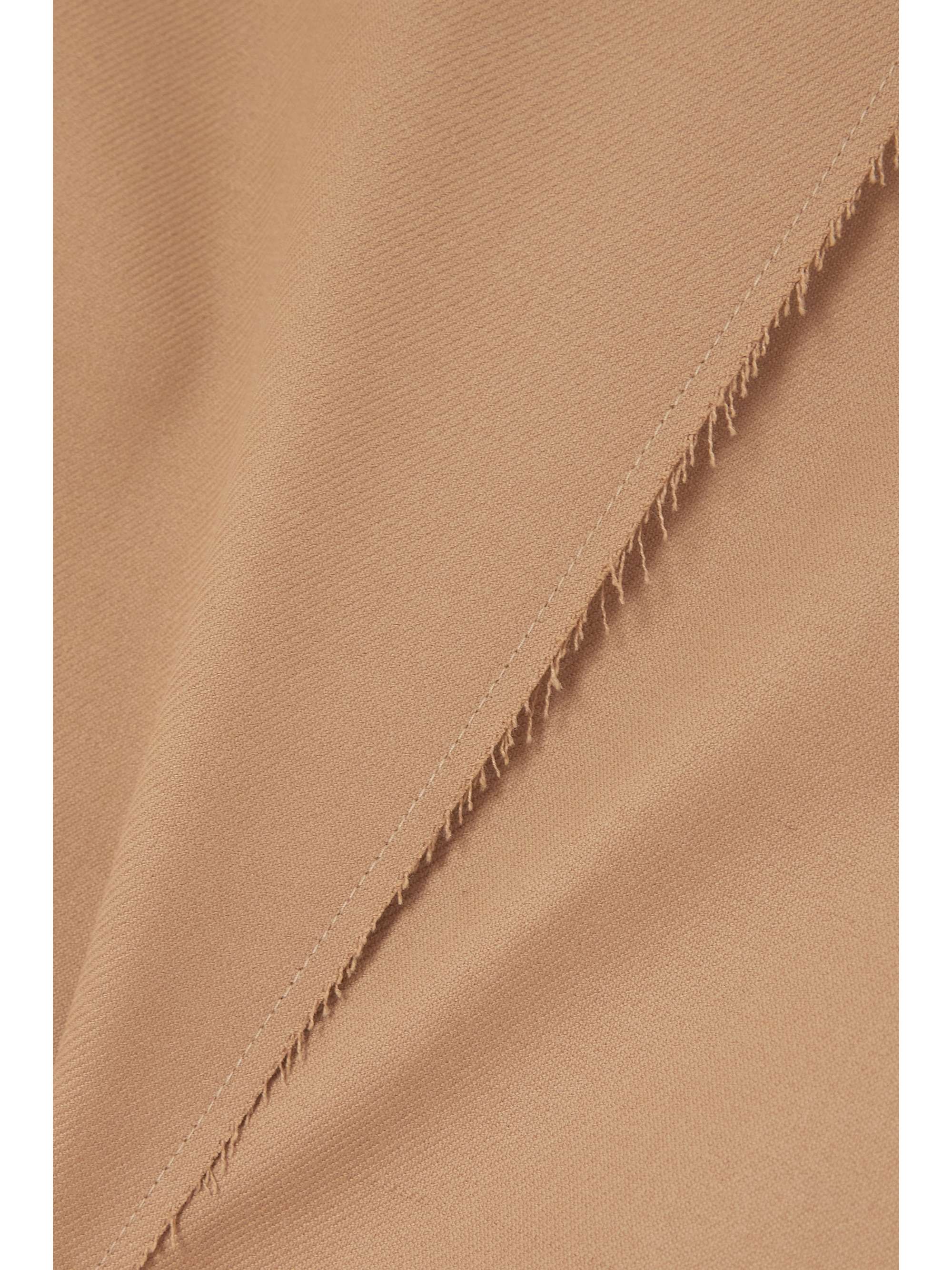 BY MALENE BIRGER Esmaa frayed stretch recycled-twill mini wrap skirt