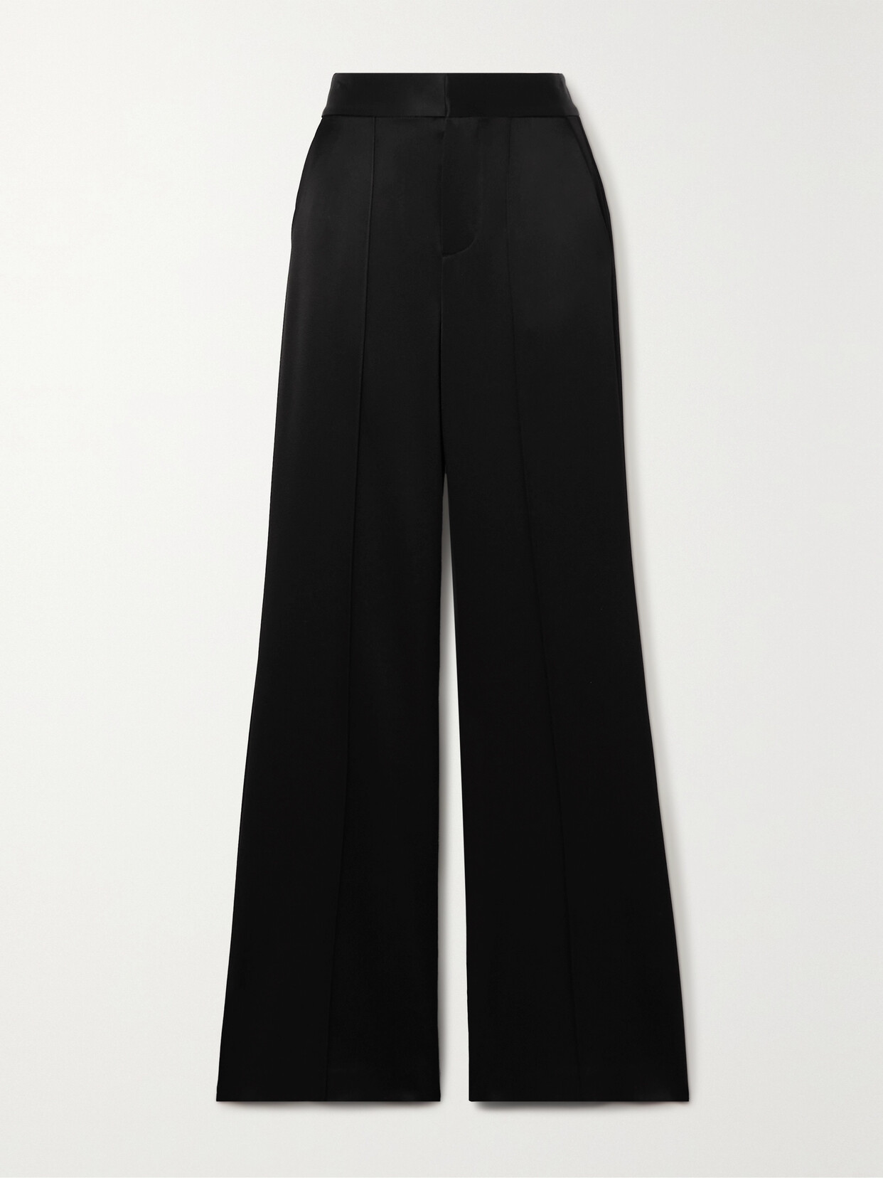 Alice + Olivia - Dylan Satin Wide-leg Pants - Black