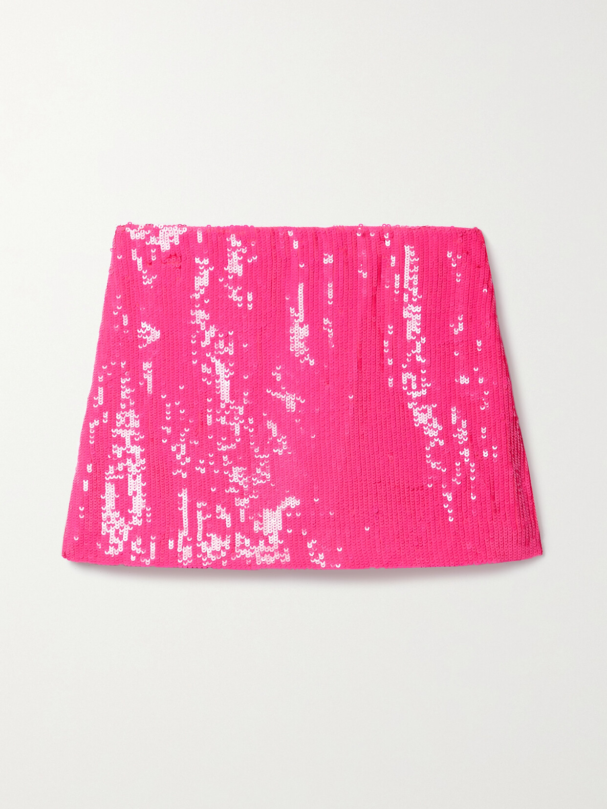 ALICE AND OLIVIA RUBI SEQUINED CHIFFON MINI SKIRT