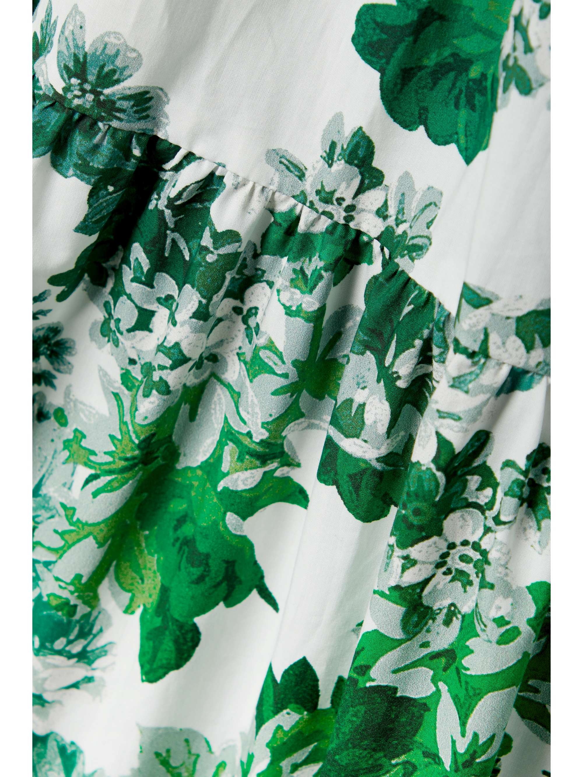 Light green Delilah tiered floralprint cottonpoplin maxi dress CARA