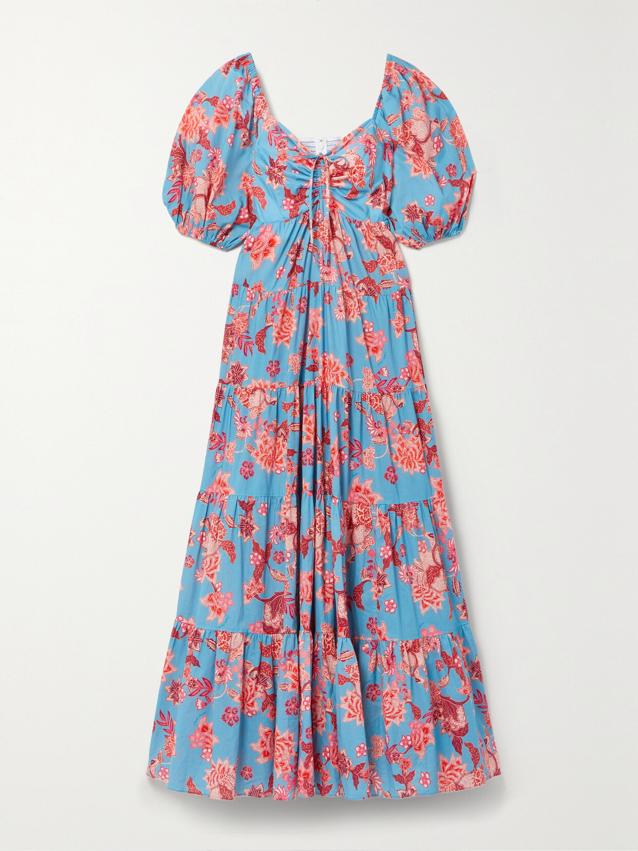 Cara Cara - Quinn Printed Cotton-voile Maxi Dress - Blue