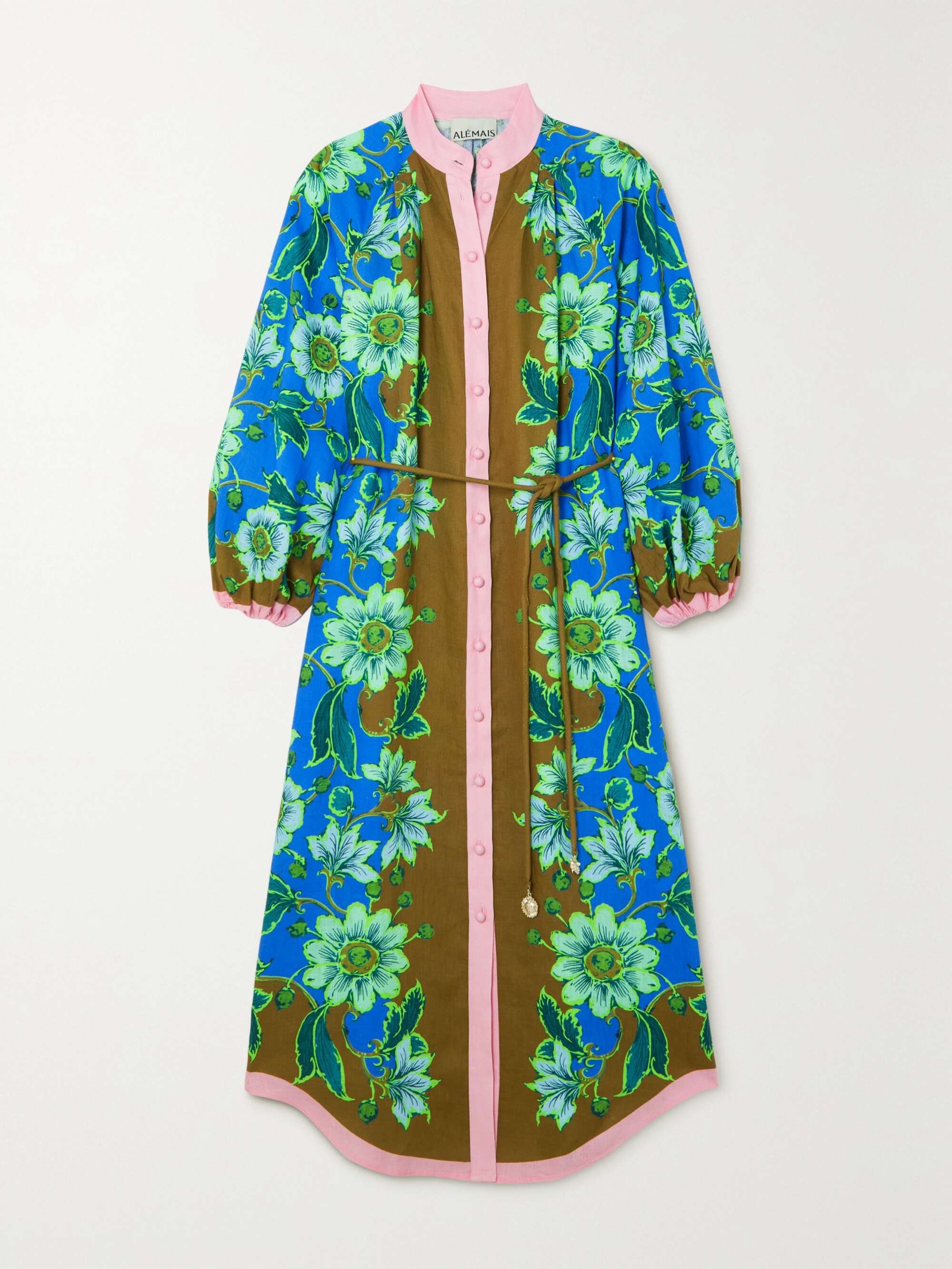 ALÉMAIS Winnie printed linen shirt dress | NET-A-PORTER