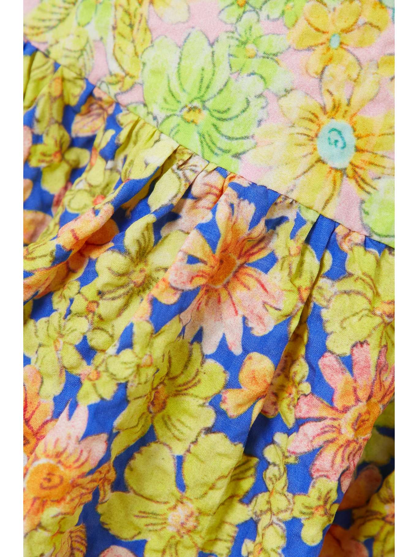 Green Daisy floralprint cutout cotton mini dress AL??MAIS NETAPORTER