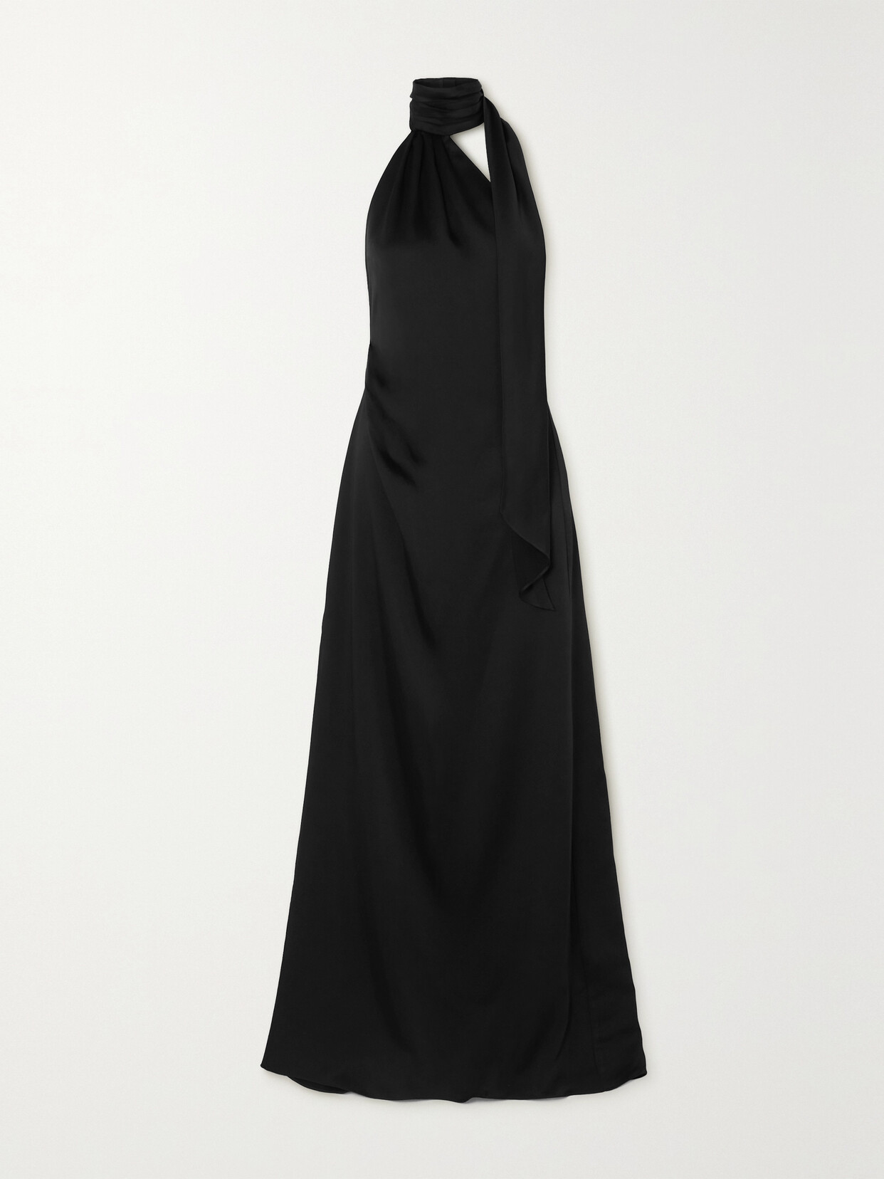 Simkhai Vittoria Draped Scarf Dress In Black