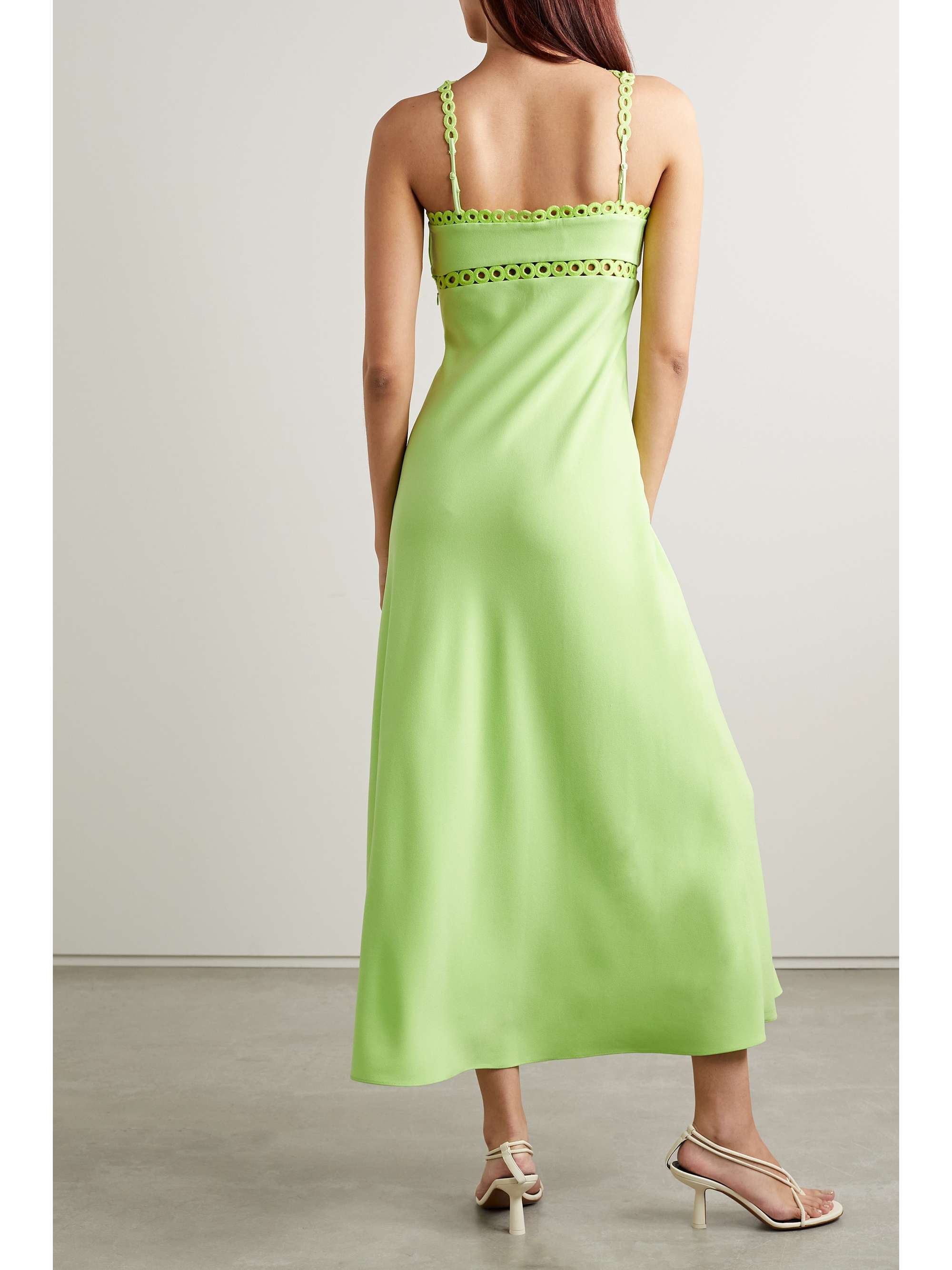 SIMKHAI Sevilla embellished cady midi dress