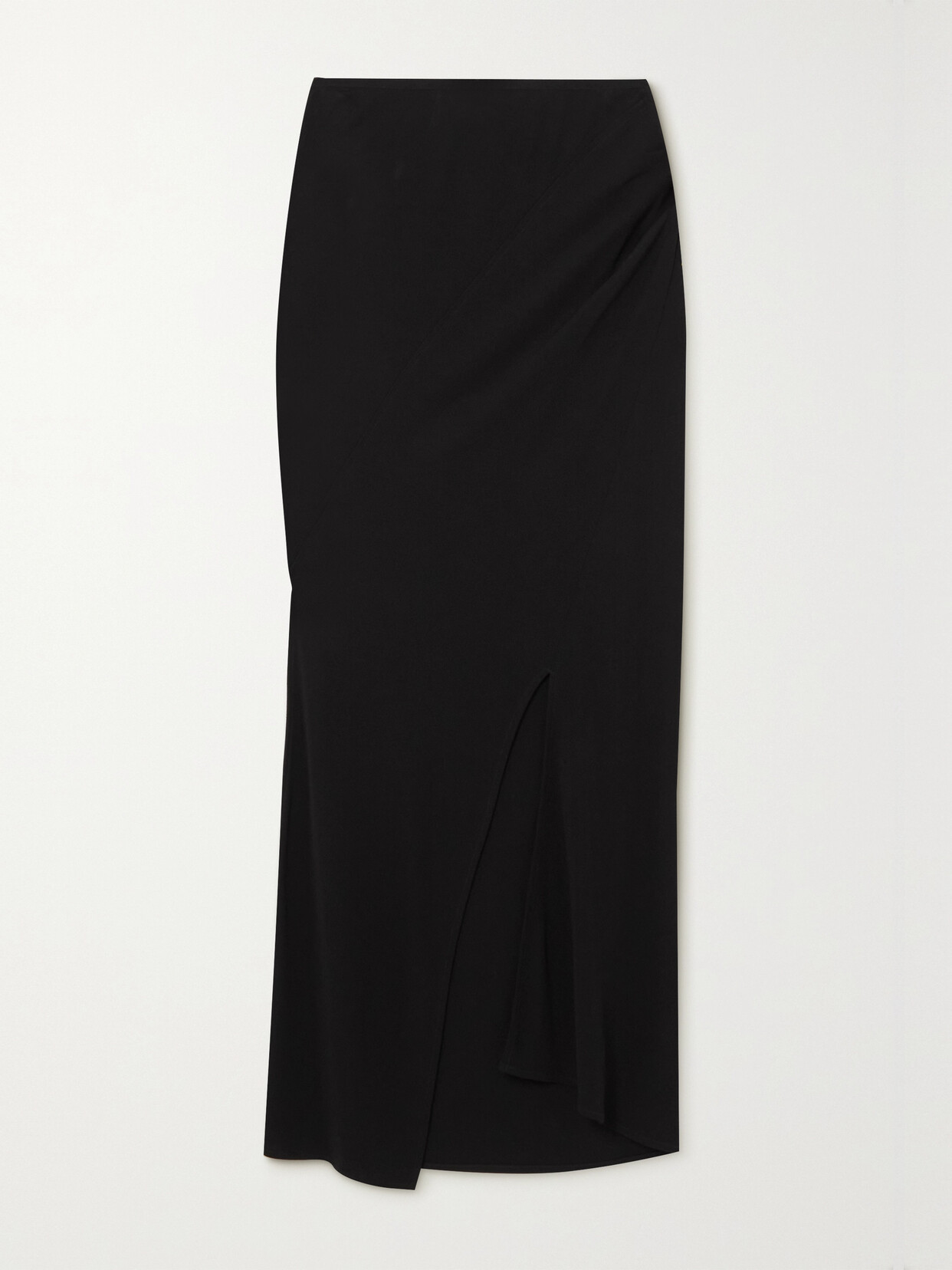 Helmut Lang - Asymmetric Stretch-jersey Midi Skirt - Black