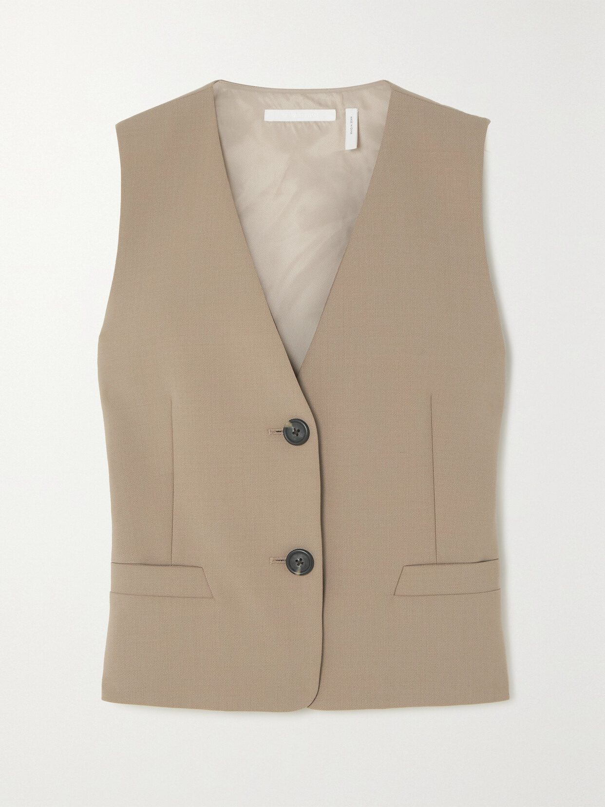 Helmut Lang - Open-back Woven Vest - Brown