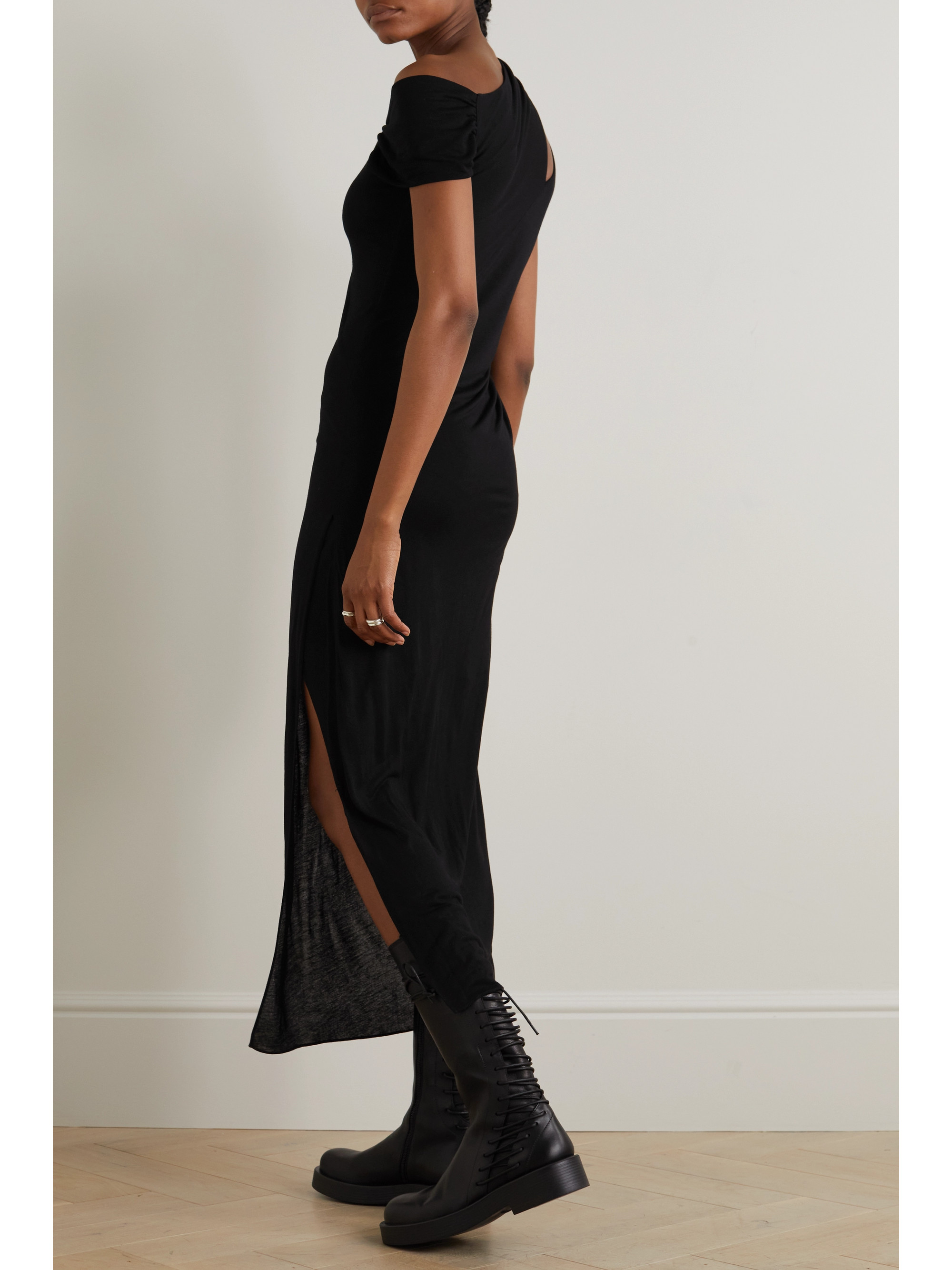 Helmut Lang Scala cutout jersey maxi dress thumbnail