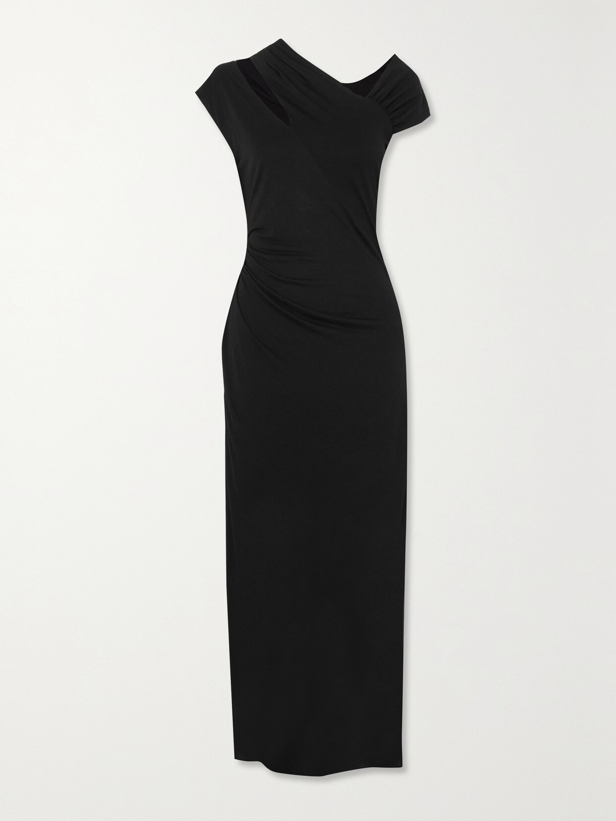 Helmut Lang - Scala Cutout Jersey Maxi Dress - Black