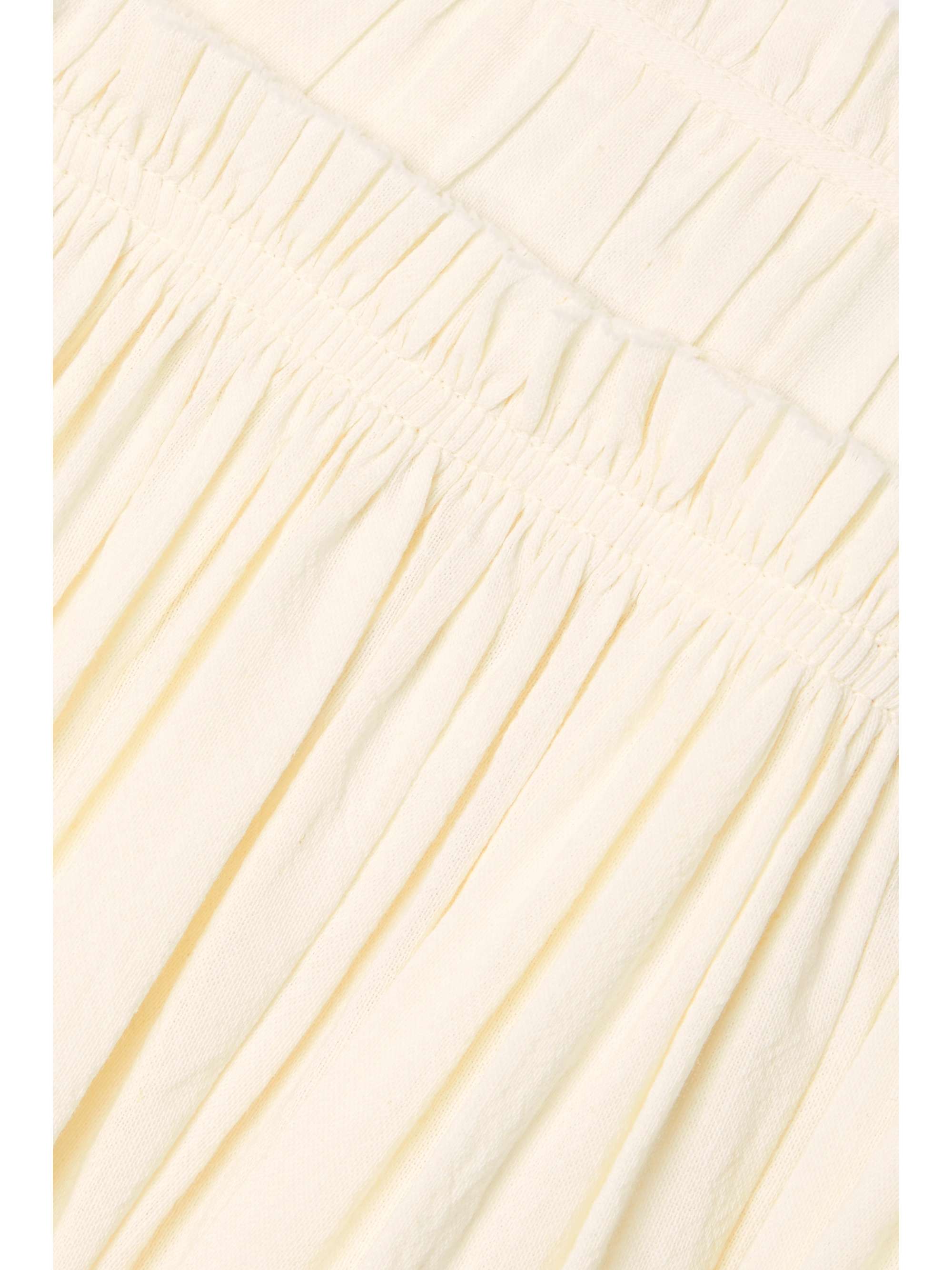 TORY BURCH Layered cotton-gauze midi skirt