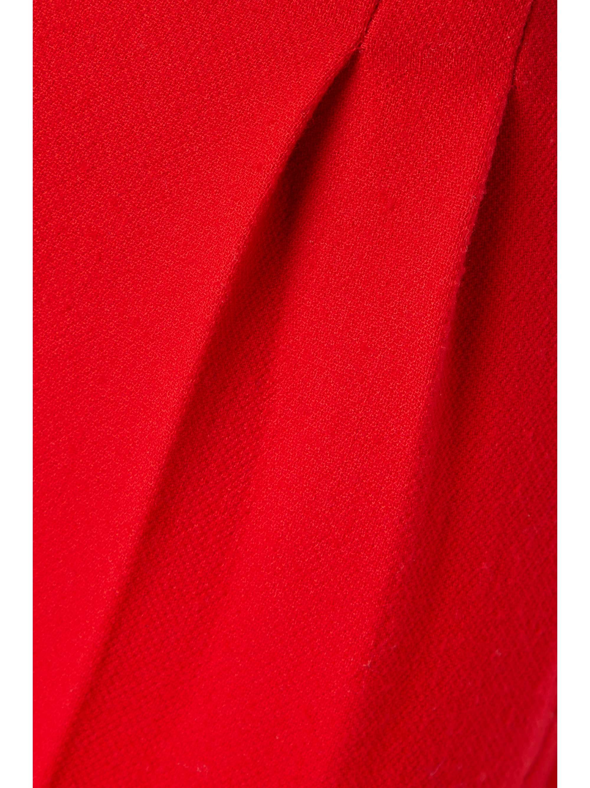 TORY BURCH Pleated wool wide-leg pants