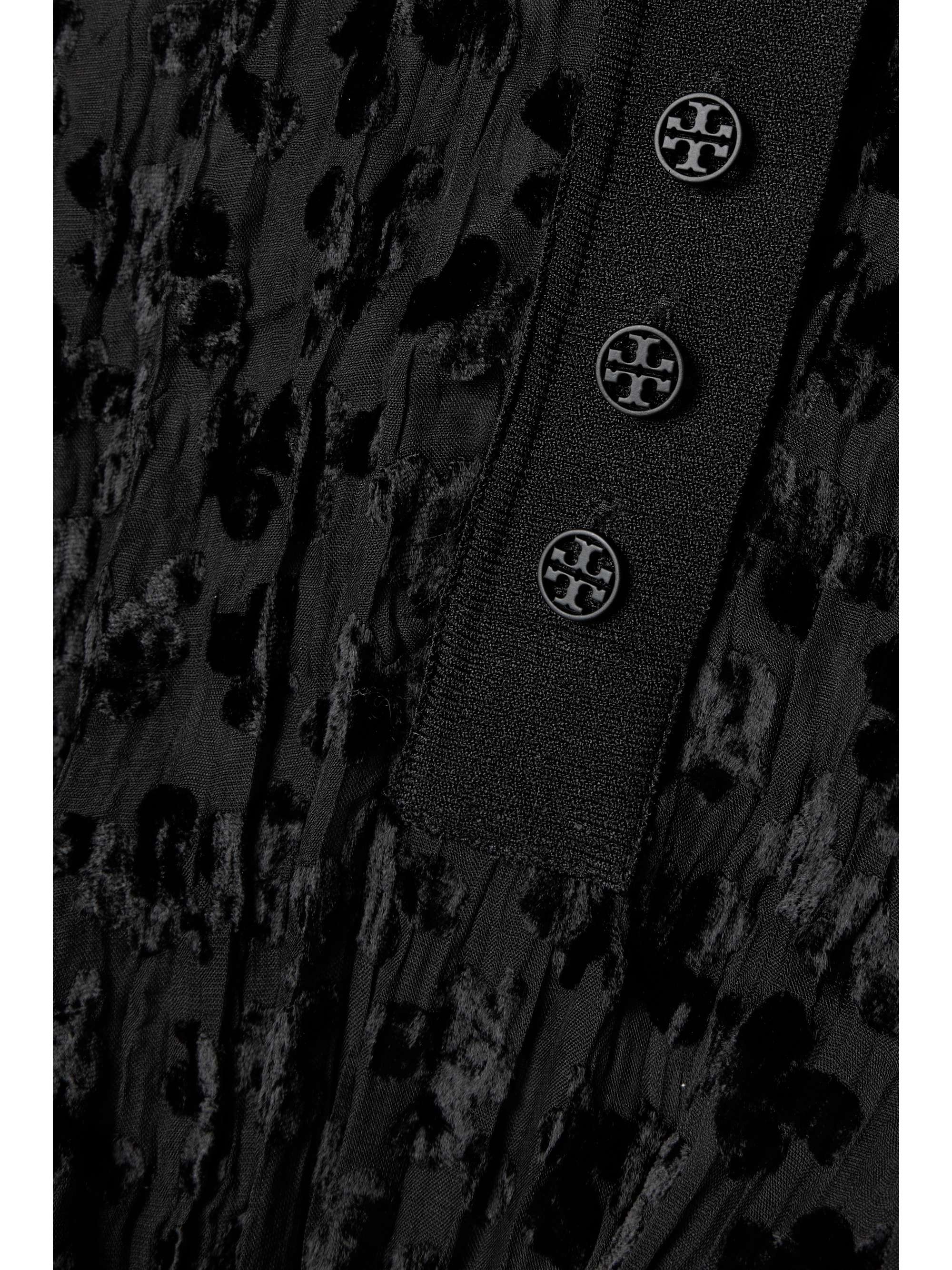 TORY BURCH Pleated devoré-velvet and tulle maxi dress | NET-A-PORTER TORY BURCH Pleated devoré-velvet and tulle maxi dress | NET-A-PORTER