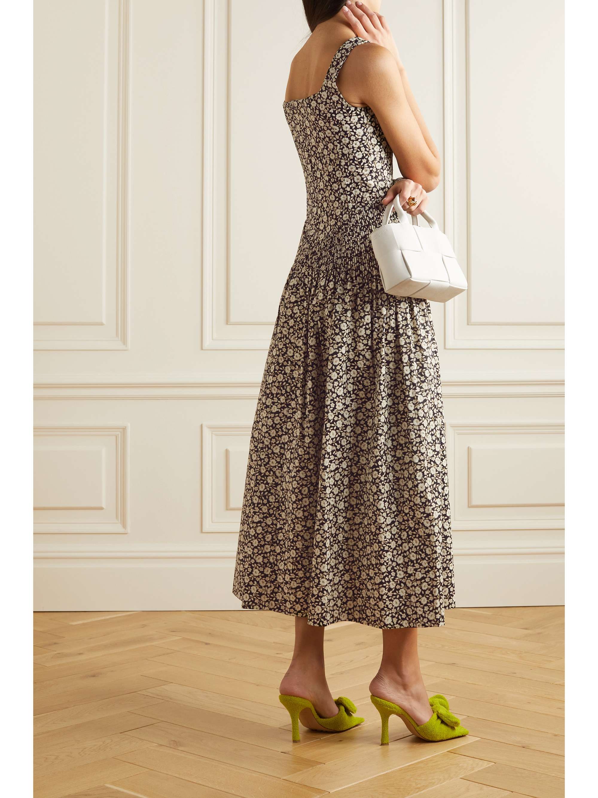 TORY BURCH Floral-print silk midi dress