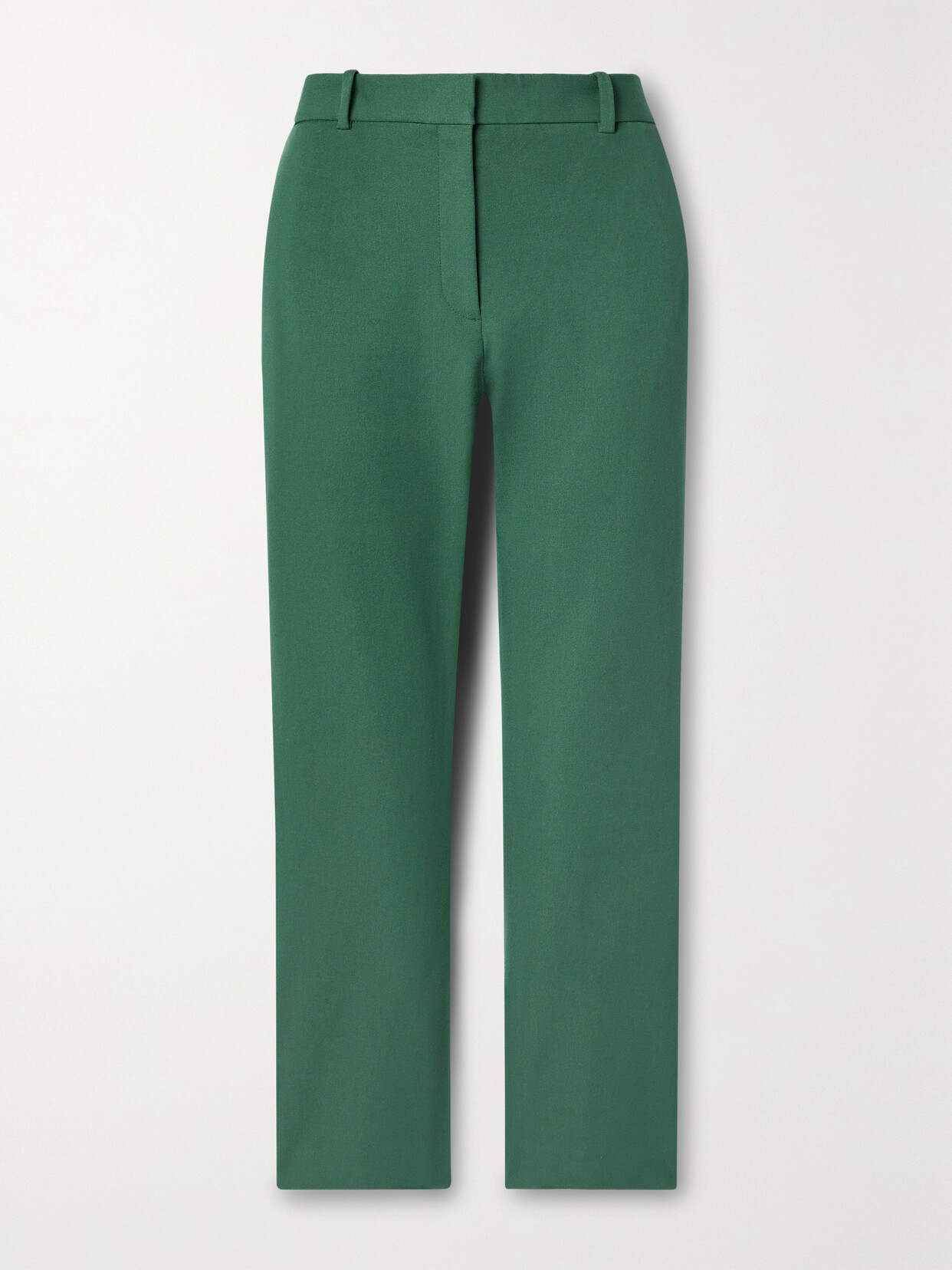 Joseph - Eliston Cropped Stretch-gabardine Straight-leg Pants - Green