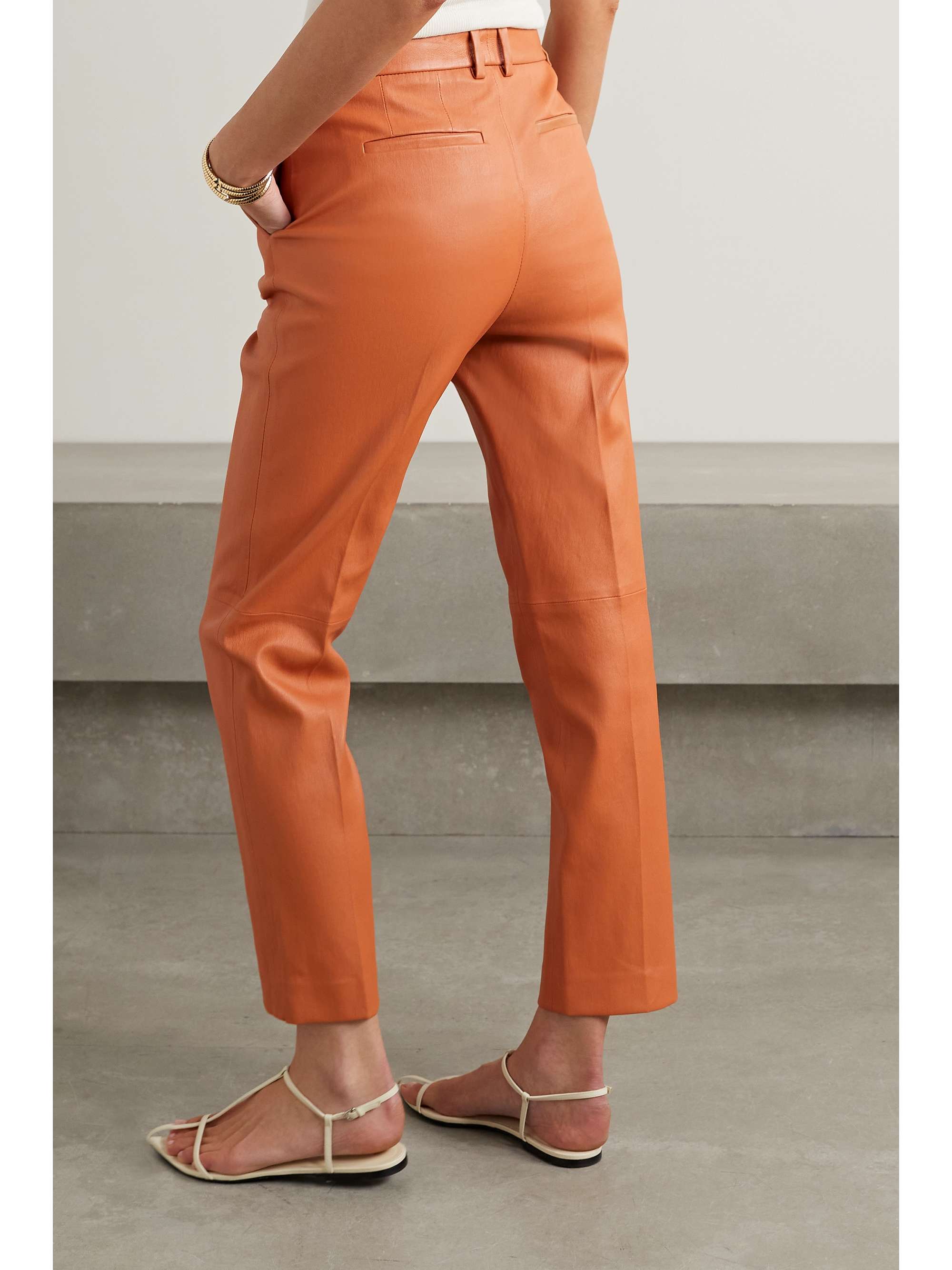 JOSEPH Coleman leather skinny pants