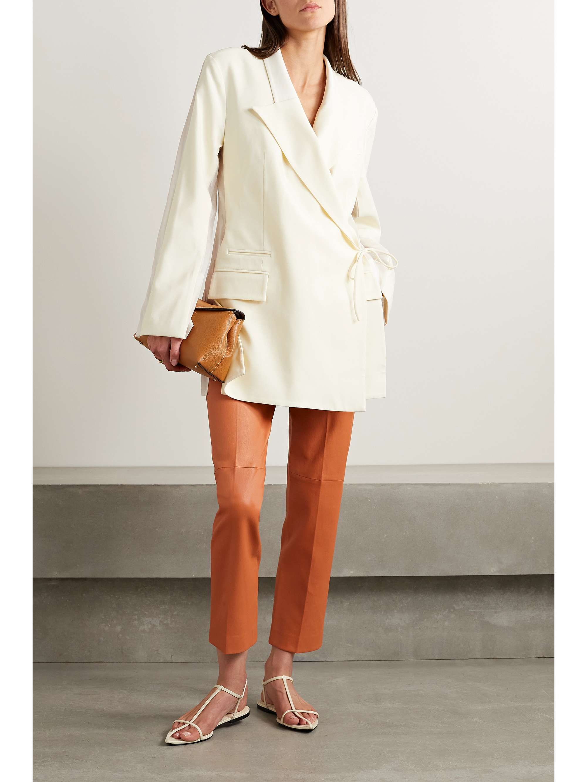 JOSEPH Coleman leather skinny pants