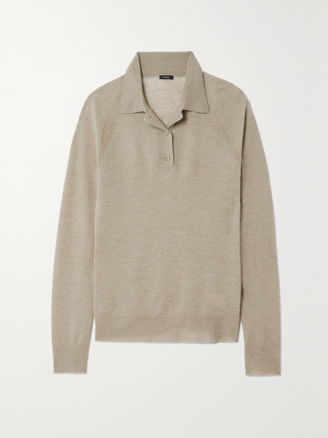 Joseph Cashair Cashmere Polo Jumper In Brown