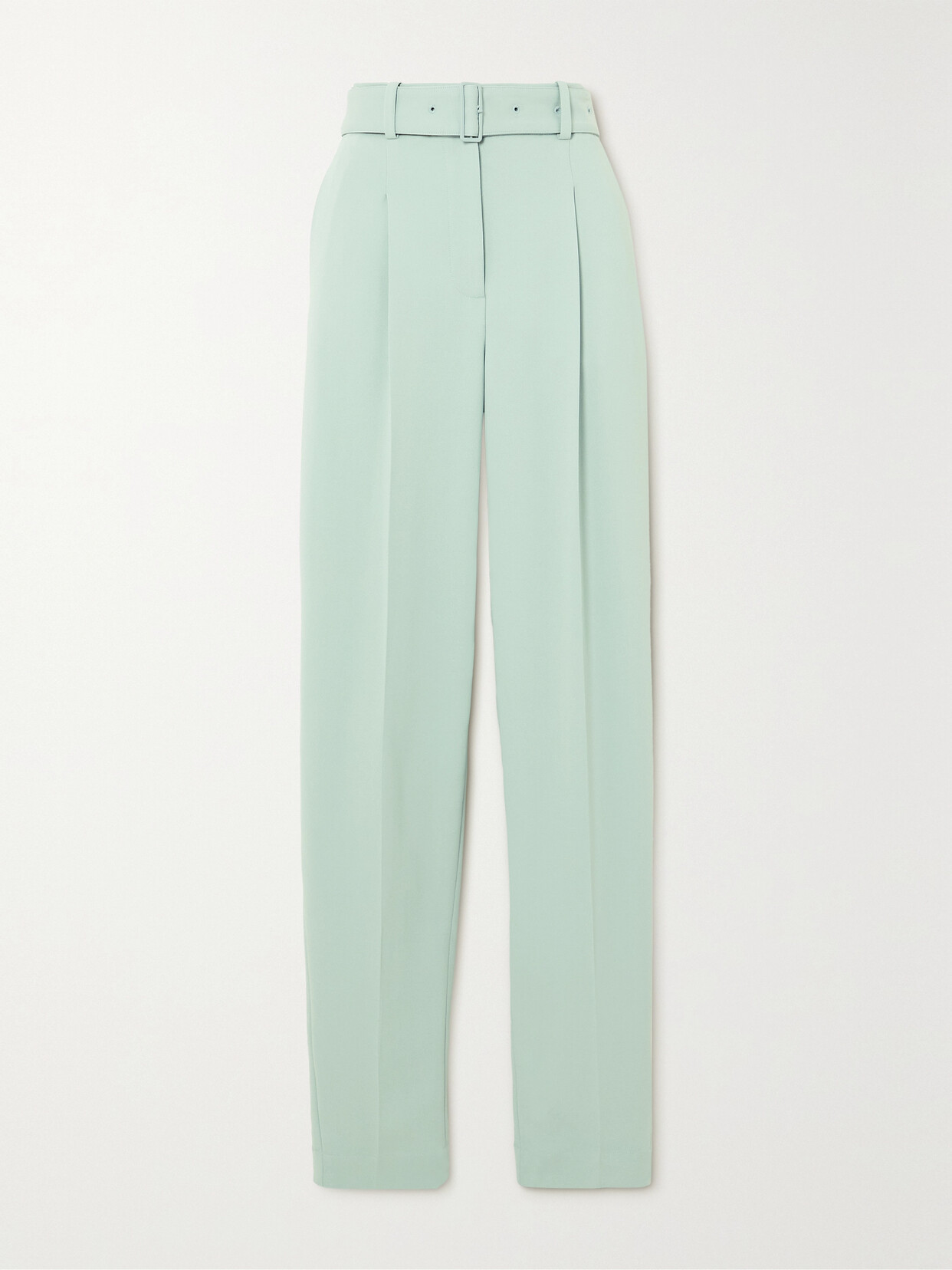 Joseph - Drew Belted Cady Wide-leg Pants - Green