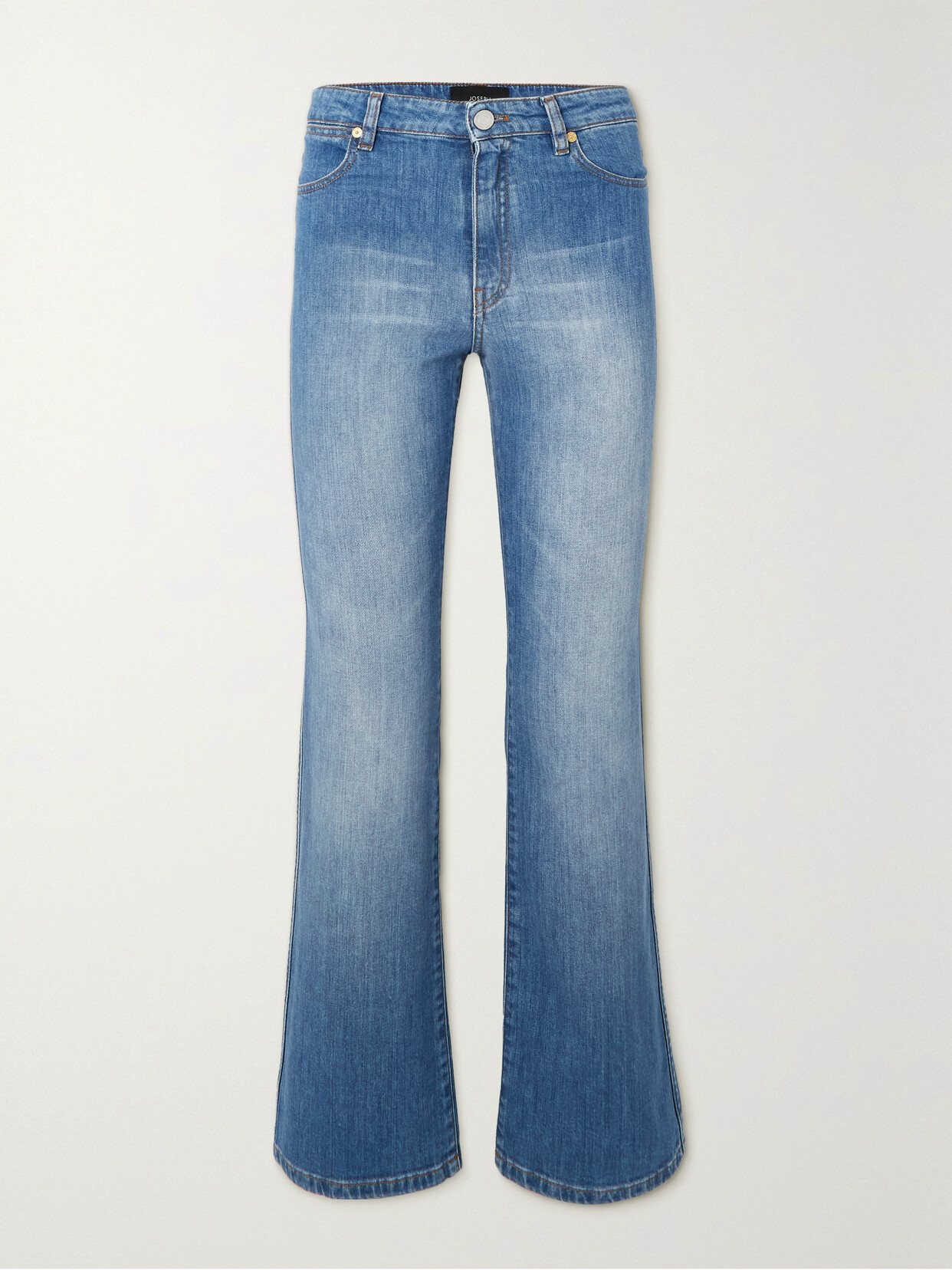 Joseph - Duke Cropped High-rise Flared Jeans - Blue