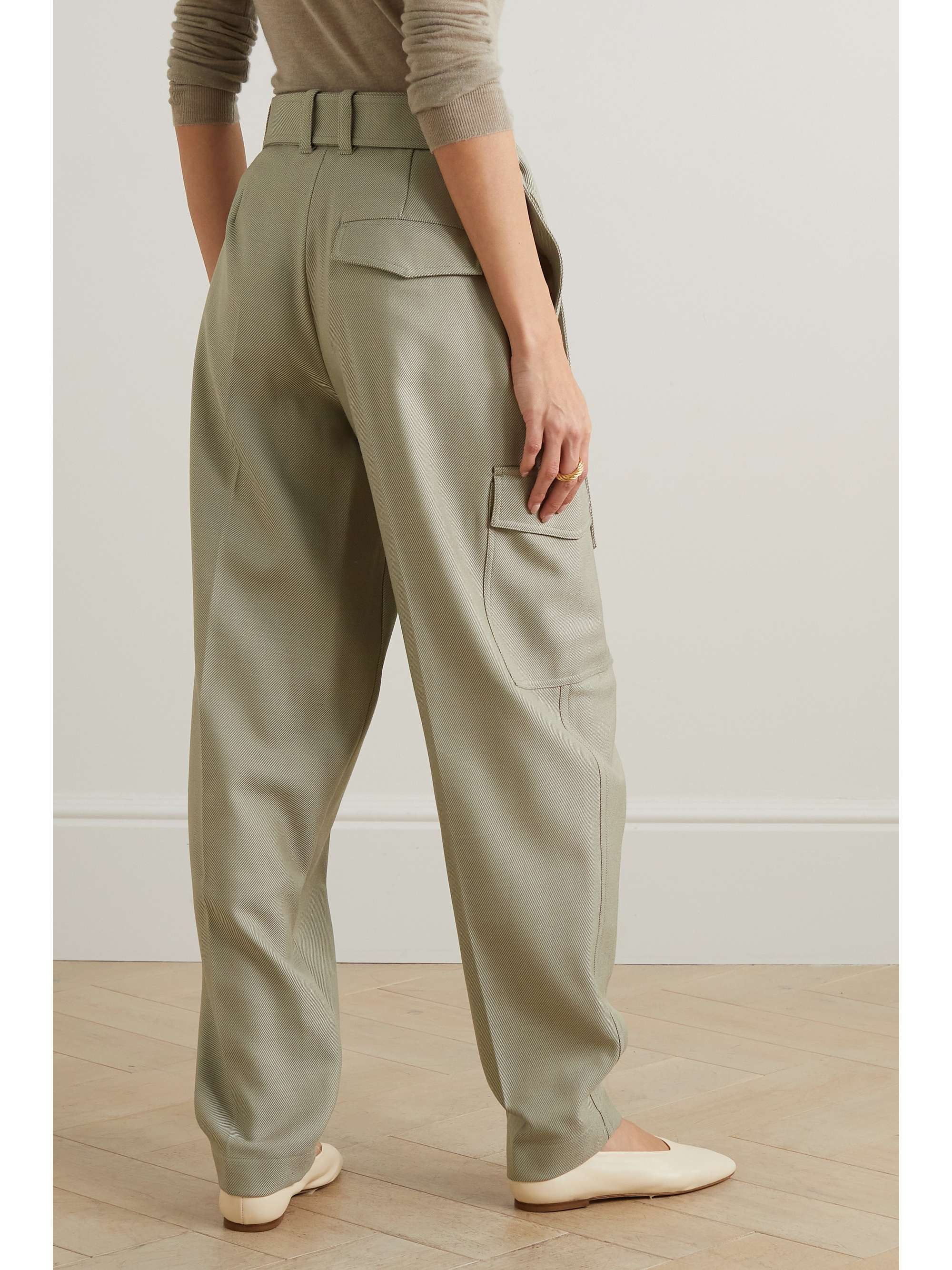 JOSEPH Devonport wool-blend gabardine tapered cargo pants