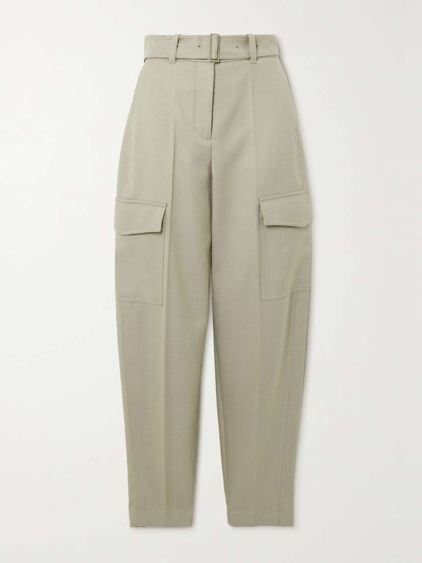 Joseph Devonport Wool-blend Gabardine Tapered Cargo Pants