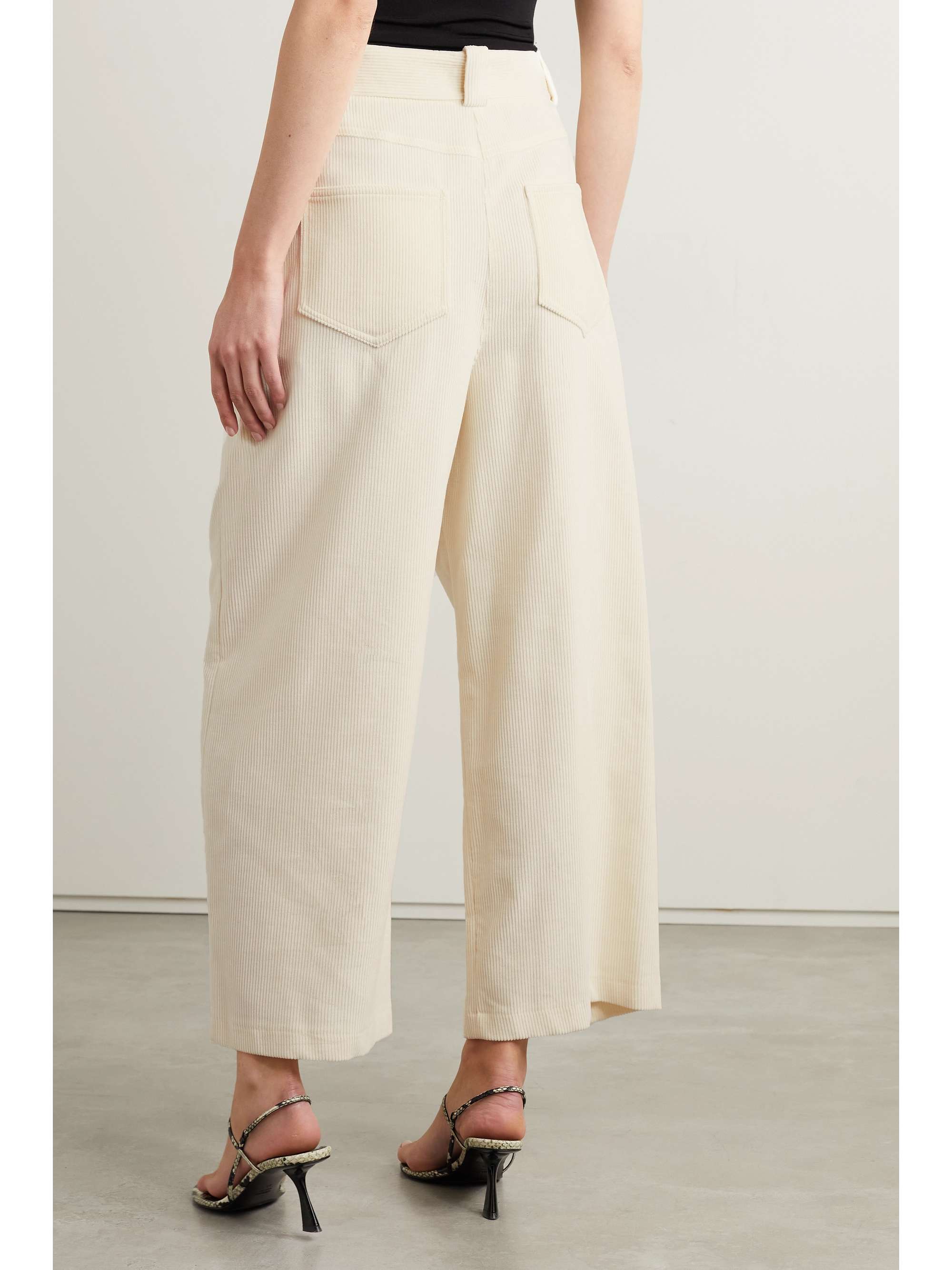 KHAITE Rapton cotton-corduroy wide-leg pants