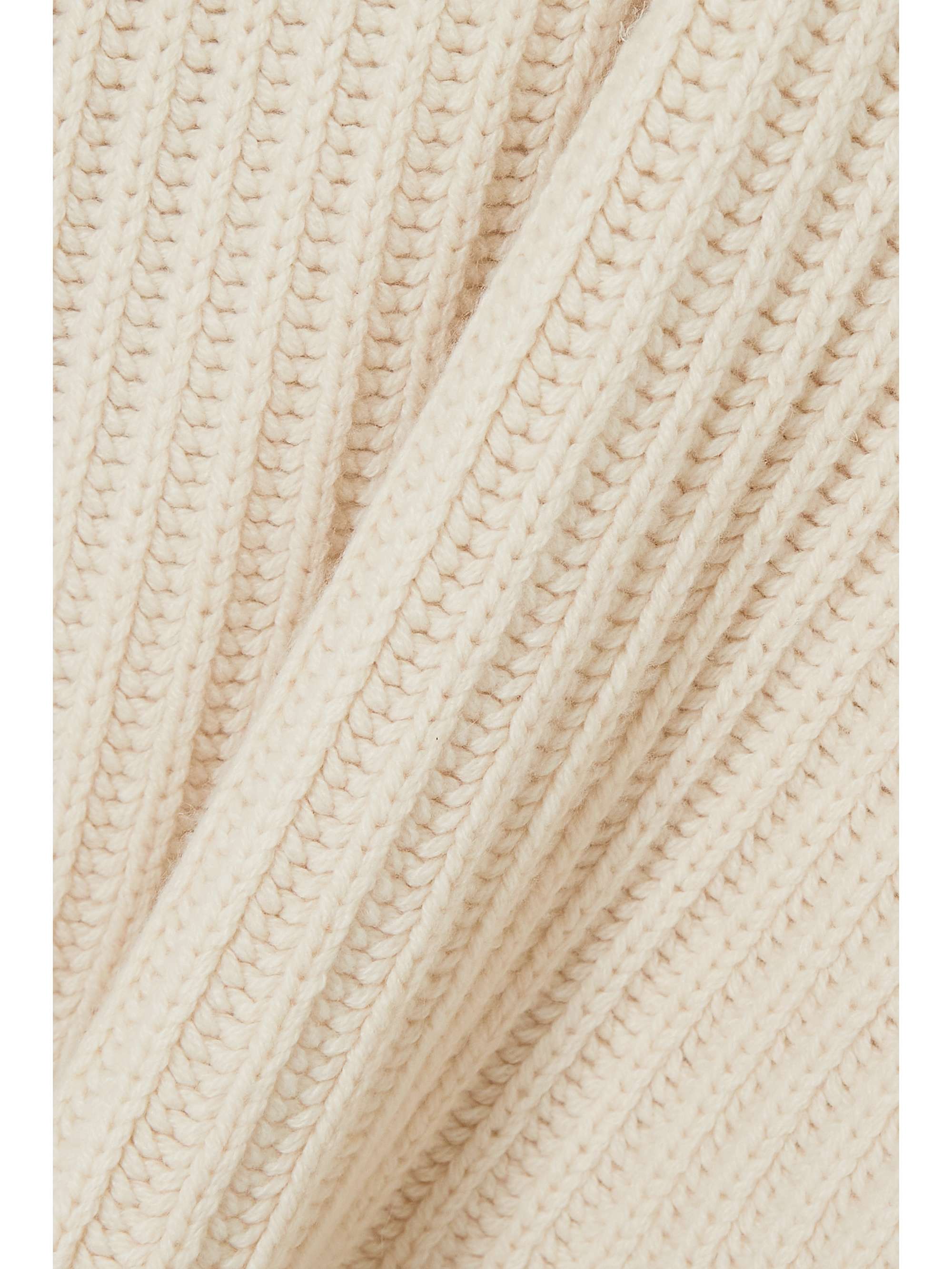 KHAITE Indigo ribbed cashmere sweater | NET-A-PORTER