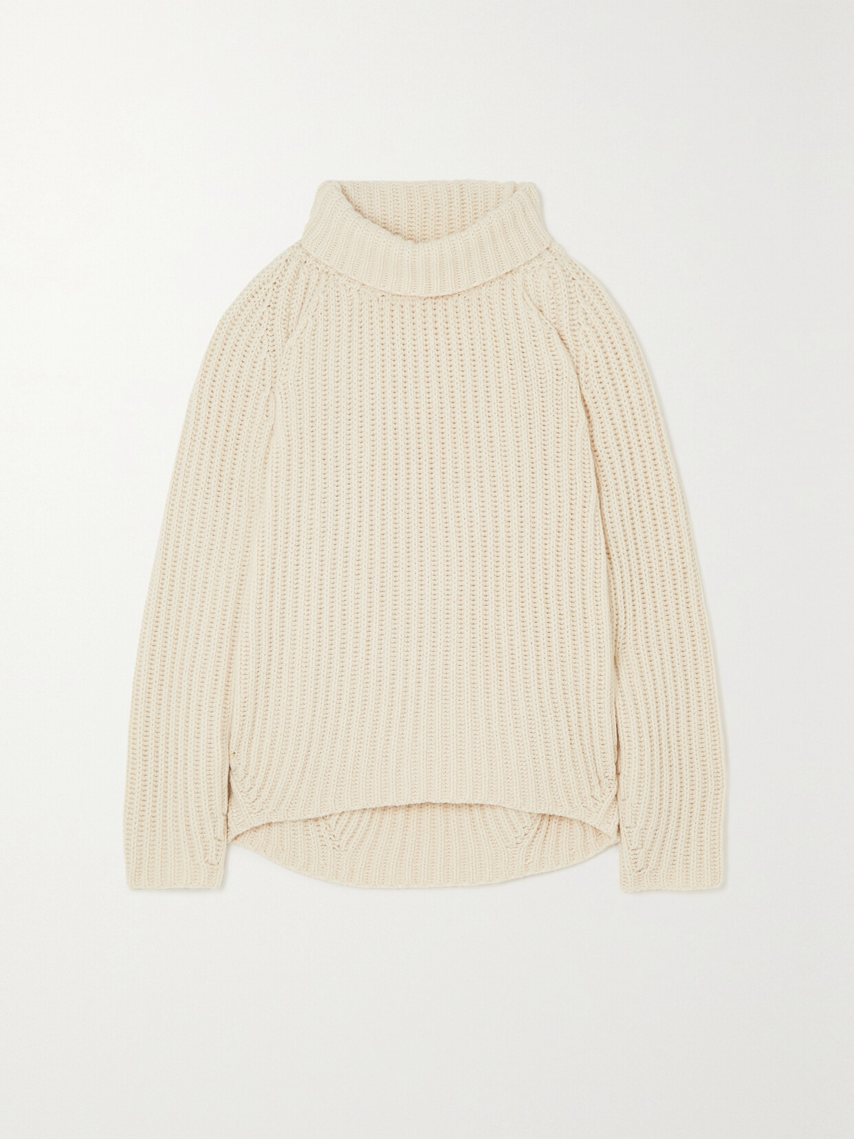 Khaite - Indigo Ribbed Cashmere Sweater - White